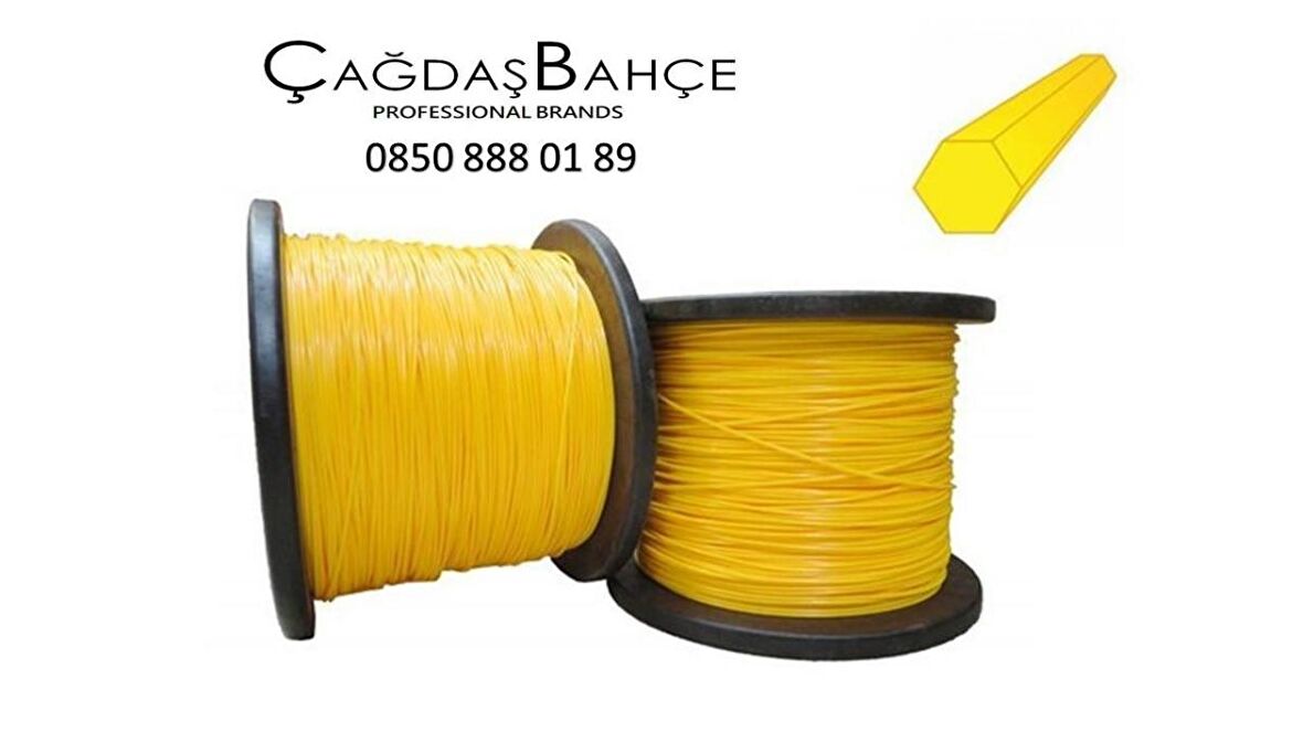 TIRPAN İÇİN ALTIGEN MİSİNA KALINLIK: 3.3 MM - UZUNLUK: 825 METRE