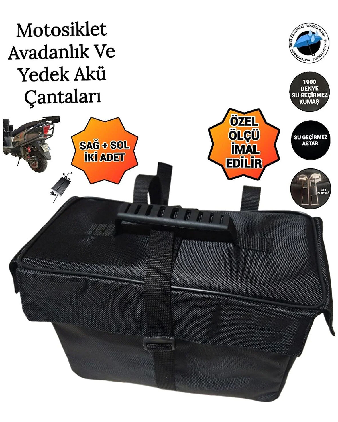 Motosiklet Yedek Akü Ve Avadanlık Çantaları