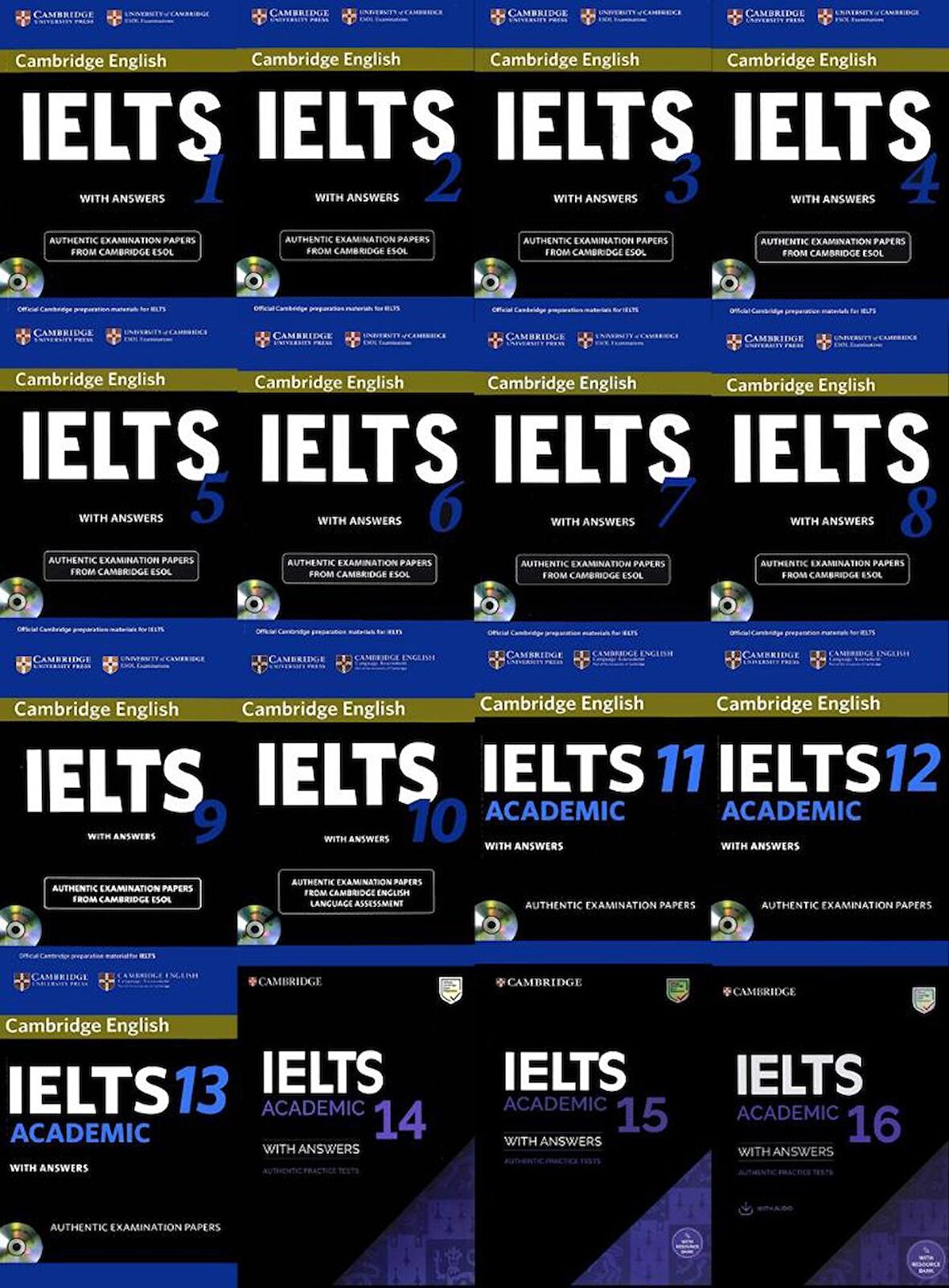 Cambridge English Ielts 1-16 Academıc With Answers + Audios