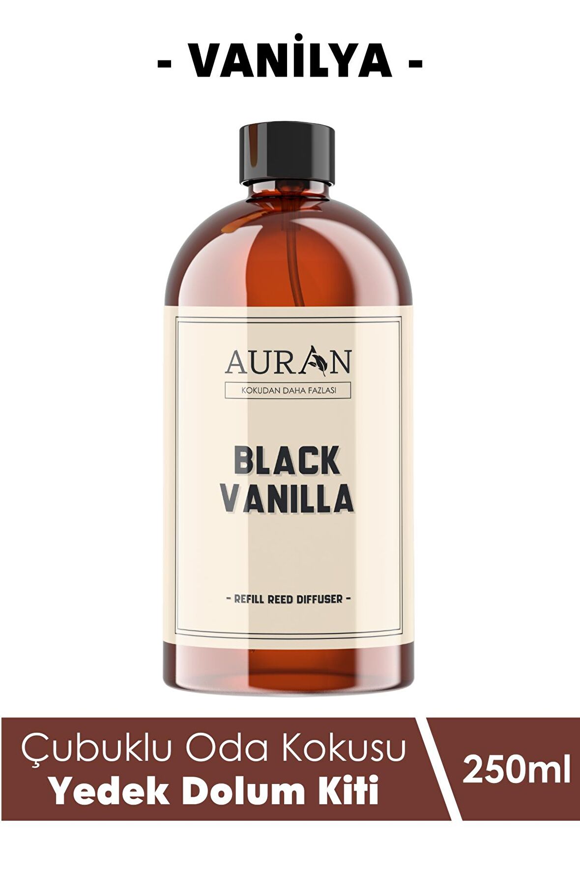 Black Vanilla Yedek Çubuklu Oda Ve Ortam Kokusu Esansı Yedek Dolum Şişe White Rose 250ml