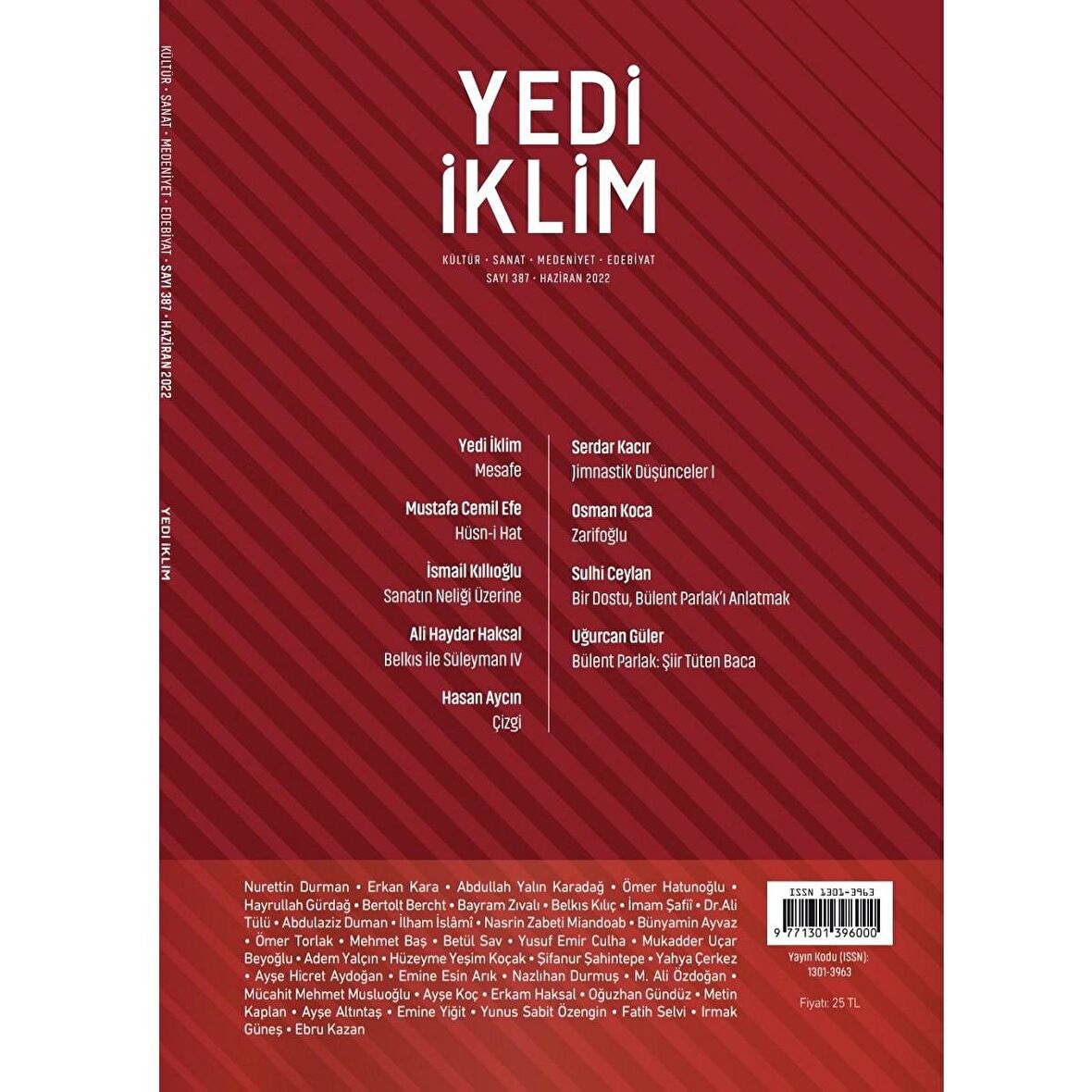 Yedi İklim 387.Sayı Haziran 2022