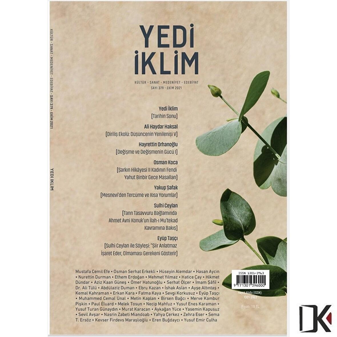 Yedi İklim 379.Sayı Ekim 2021