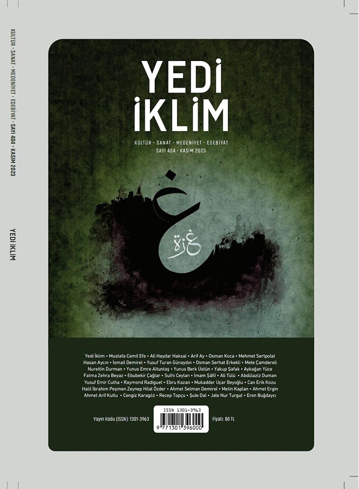 Yedi İklim 404.Sayı Kasım 2023