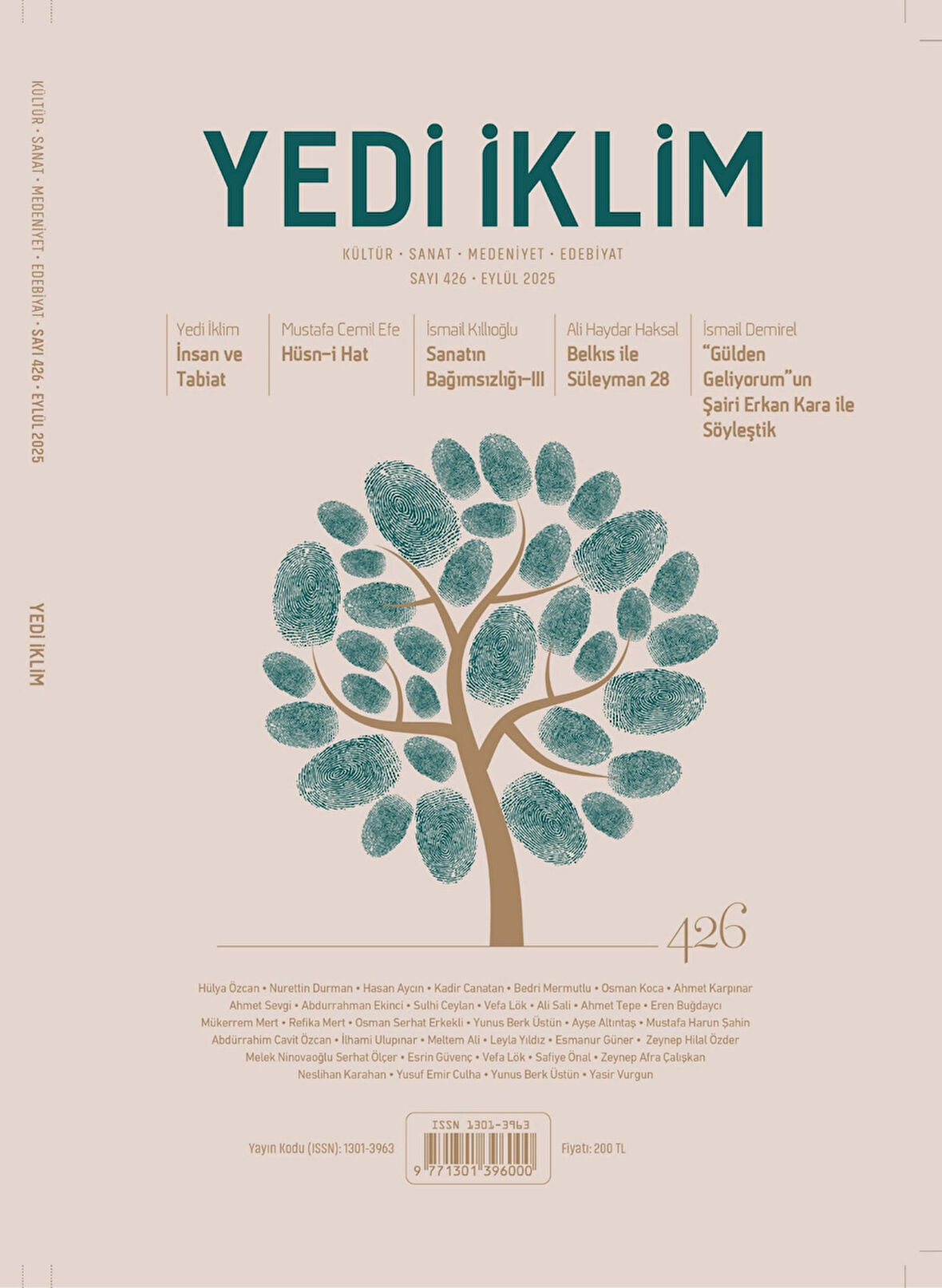 Yedi İklim Dergi 426.Sayı Eylül 2025