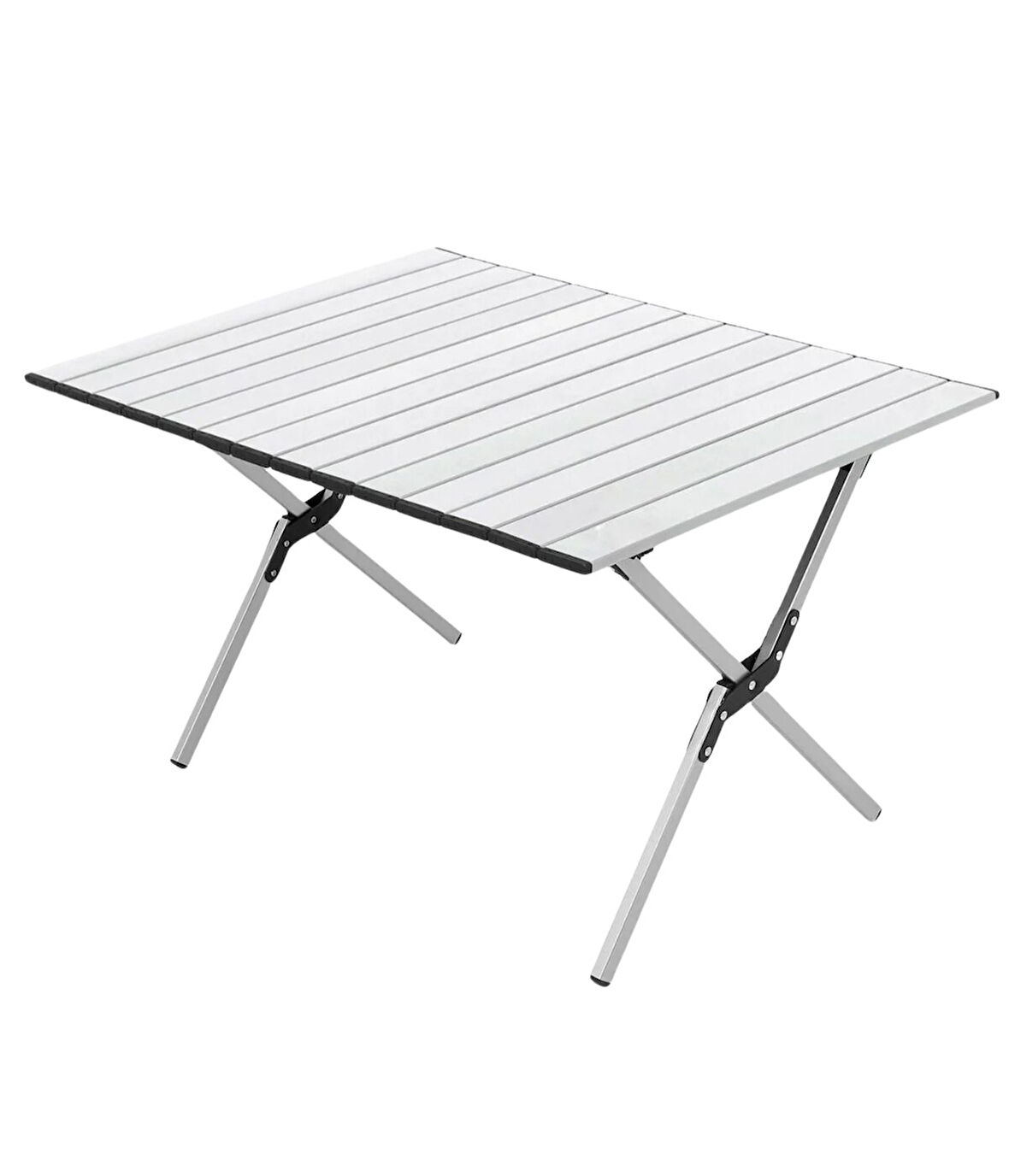 Yek Outdoor Portatif Alüminyum Kamp Masası Gri 60x82x48cm