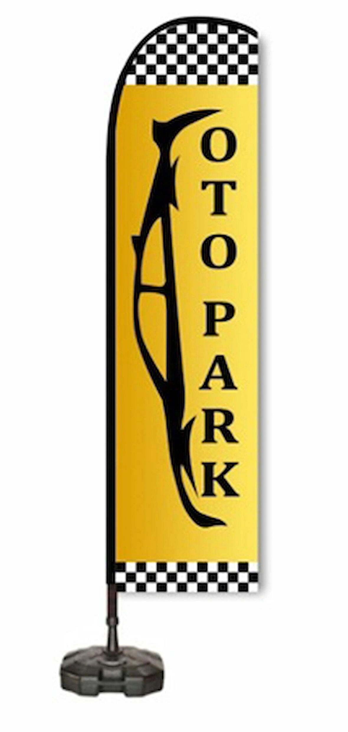 AYYILDIZ BAYRAKÇILIK OTOPARK YELKEN BAYRAK 75*300 (SET)