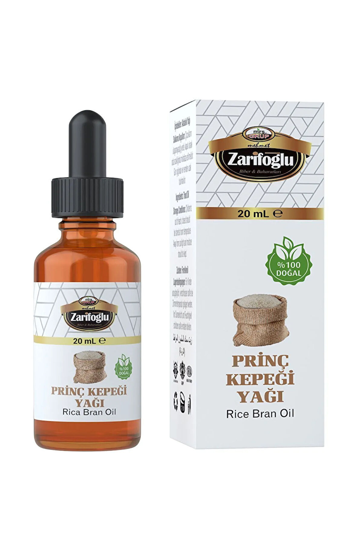 Pirinç Kepeği Yağı 20 ml