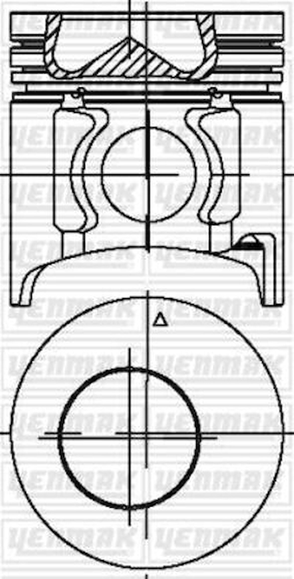 Yenmak 31-04382-000 Piston Segman Hd75 Euro2 D4Da 23411-45000 104mm 23411-45000