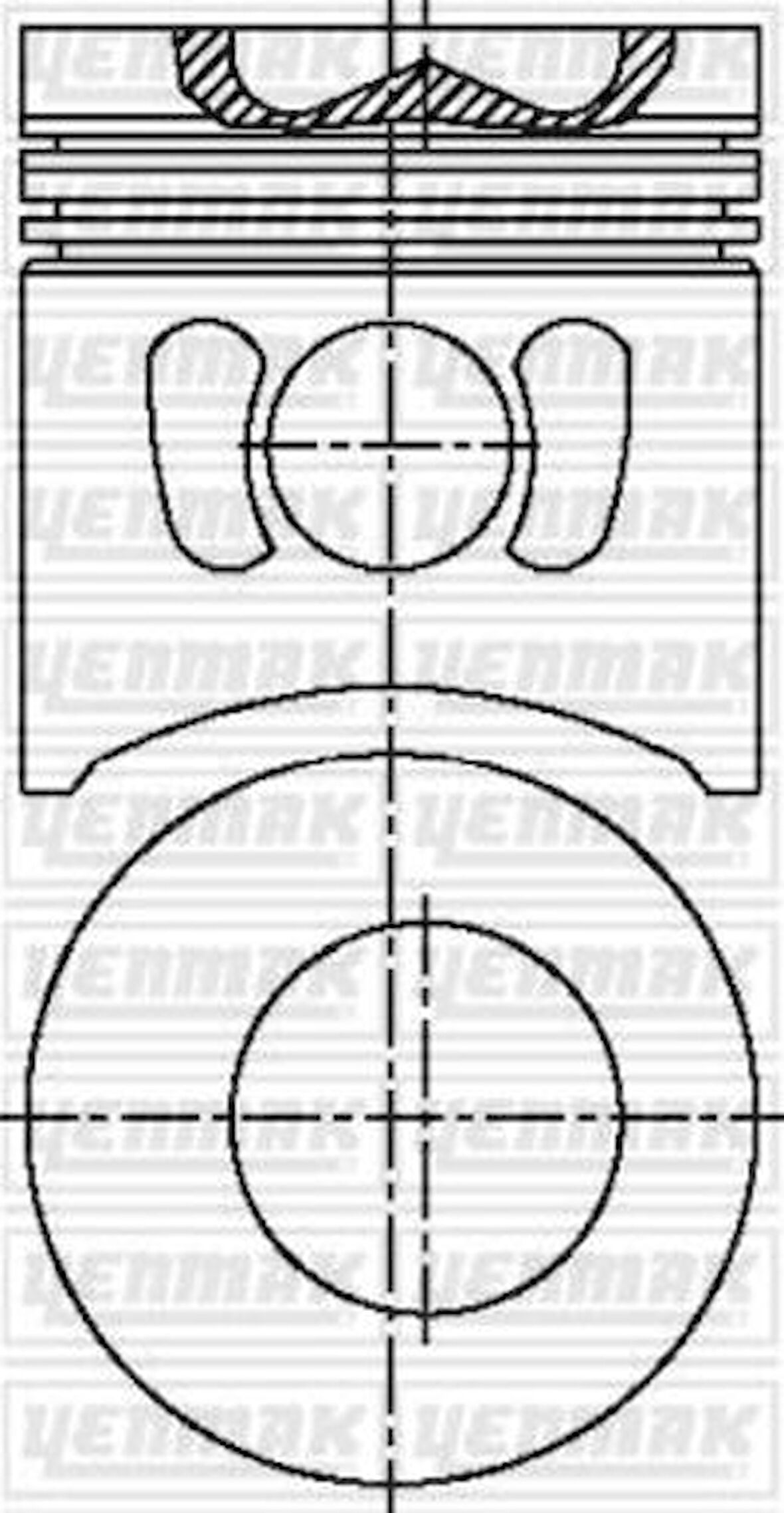 Yenmak 31-04438-000 Piston Segman STD Canter 449 87-71593-STD