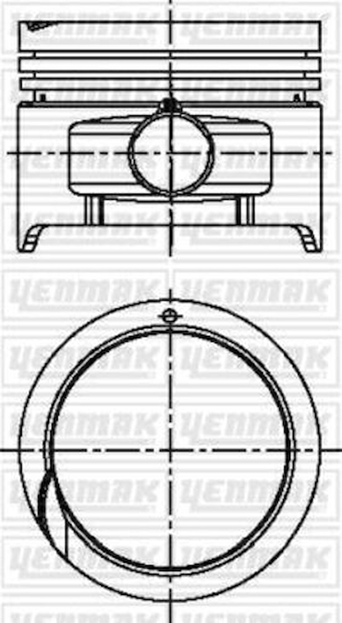 Yenmak 31-04441-000 Piston Segman STD Accent 1.3 Karb 95-00 G4Eh 87-71126-STD