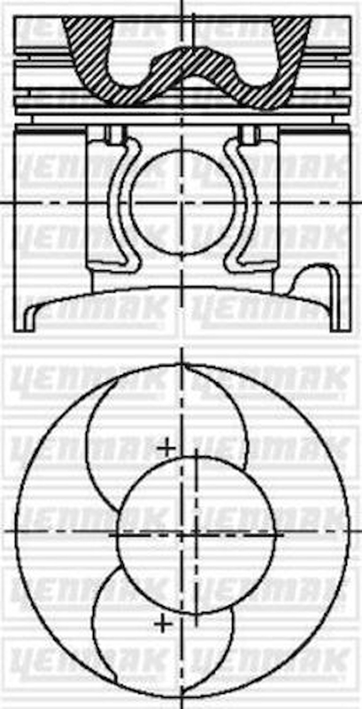 Yenmak 31-04570-000 Piston Segman STD Pick-Up D21 Bd30 1201069T61