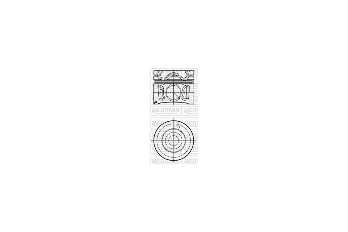 Yenmak 31-30021-000 Motor Piston Segman STD Land Rover 84mm 