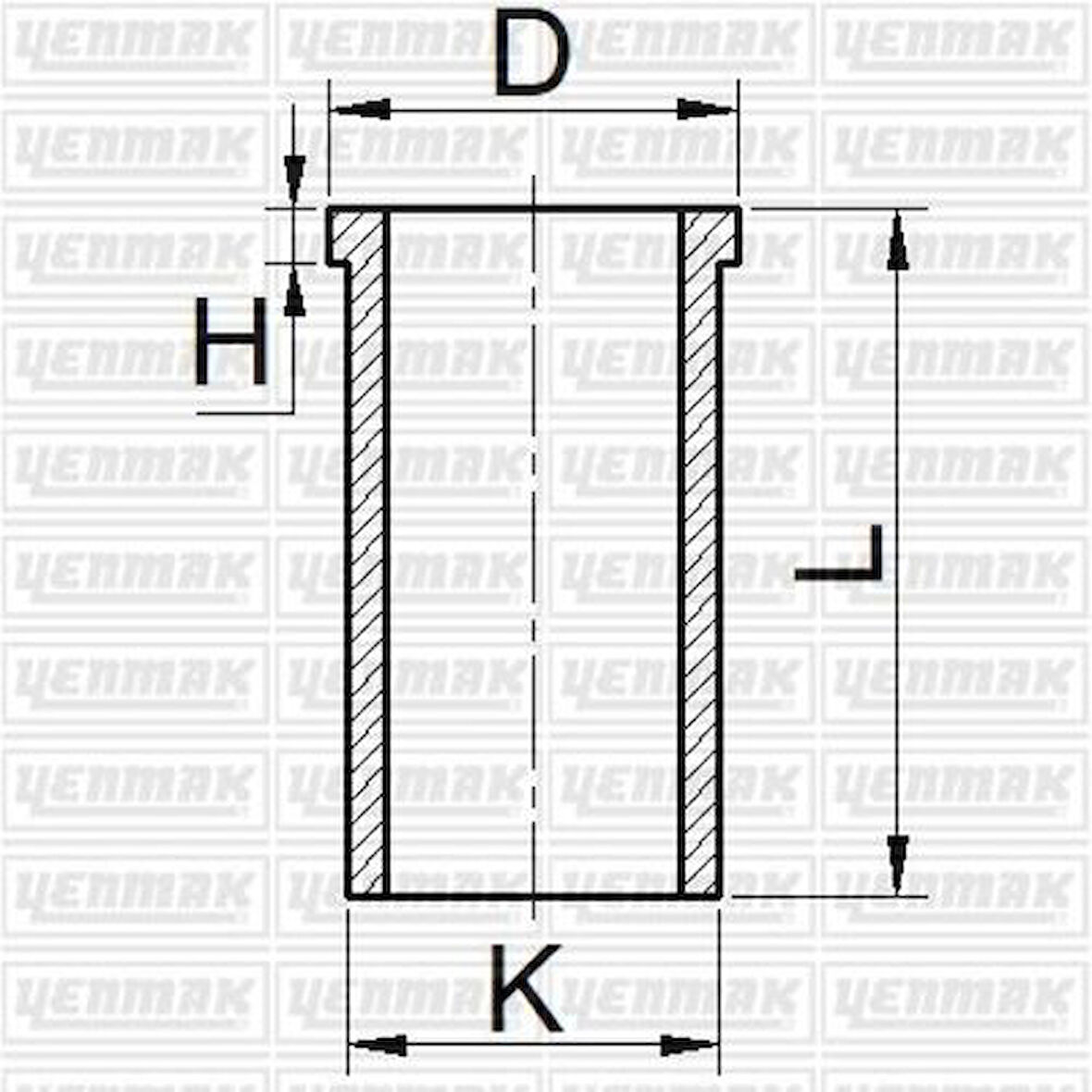 Yenmak 51-65718-000 Motor Gomlegı STD Hyundai 75.5mm 5165718000