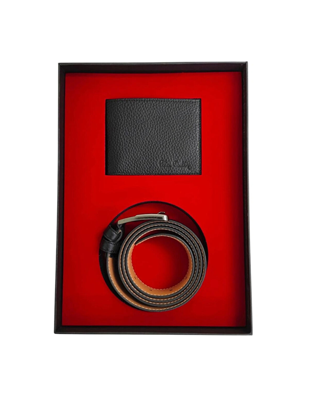 Pierre Cardin 2' Lİ Set Kemer ve Cüzdan Seti Hakiki Deri