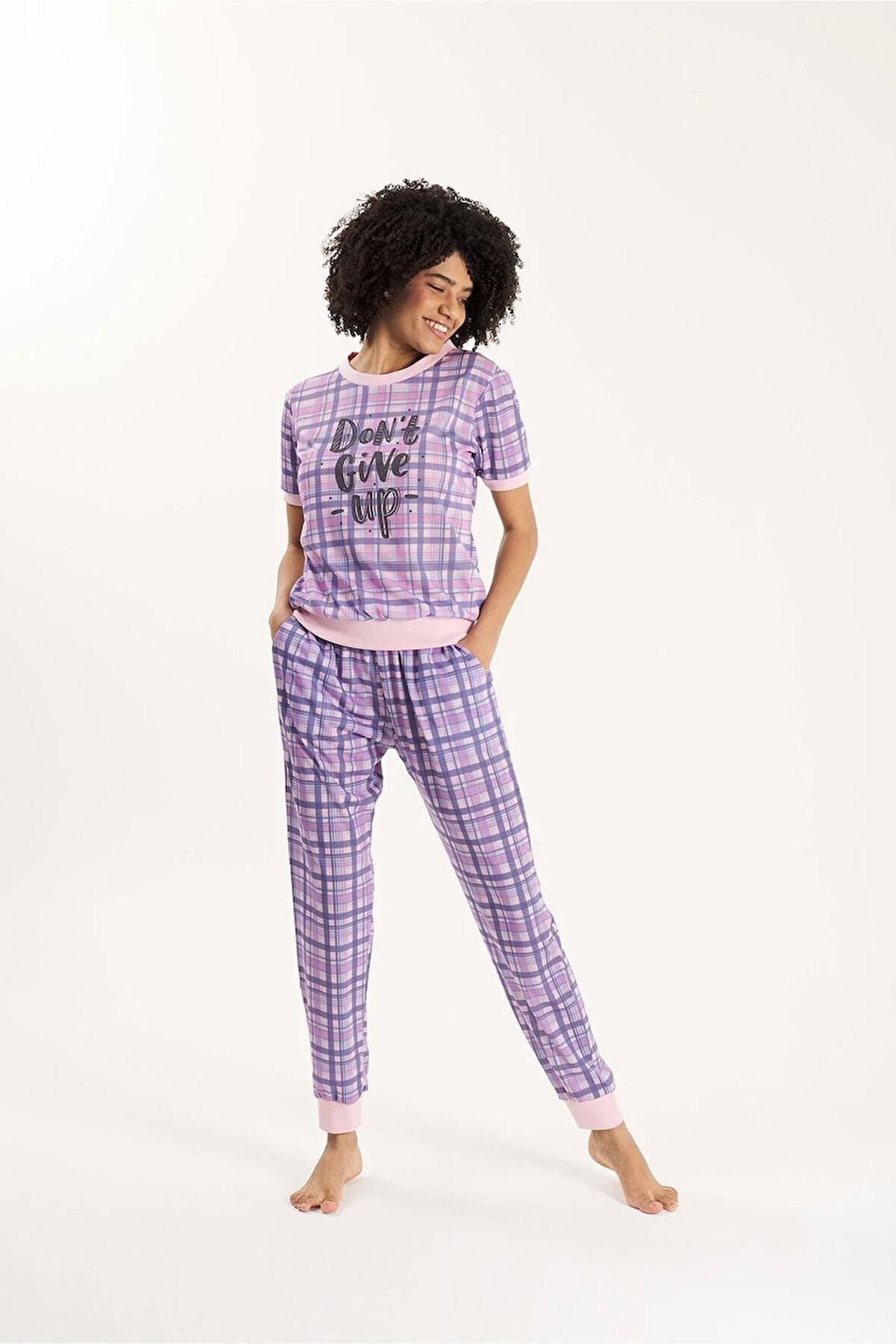 Kadın Pamuk Pijama Takım Bpj1916