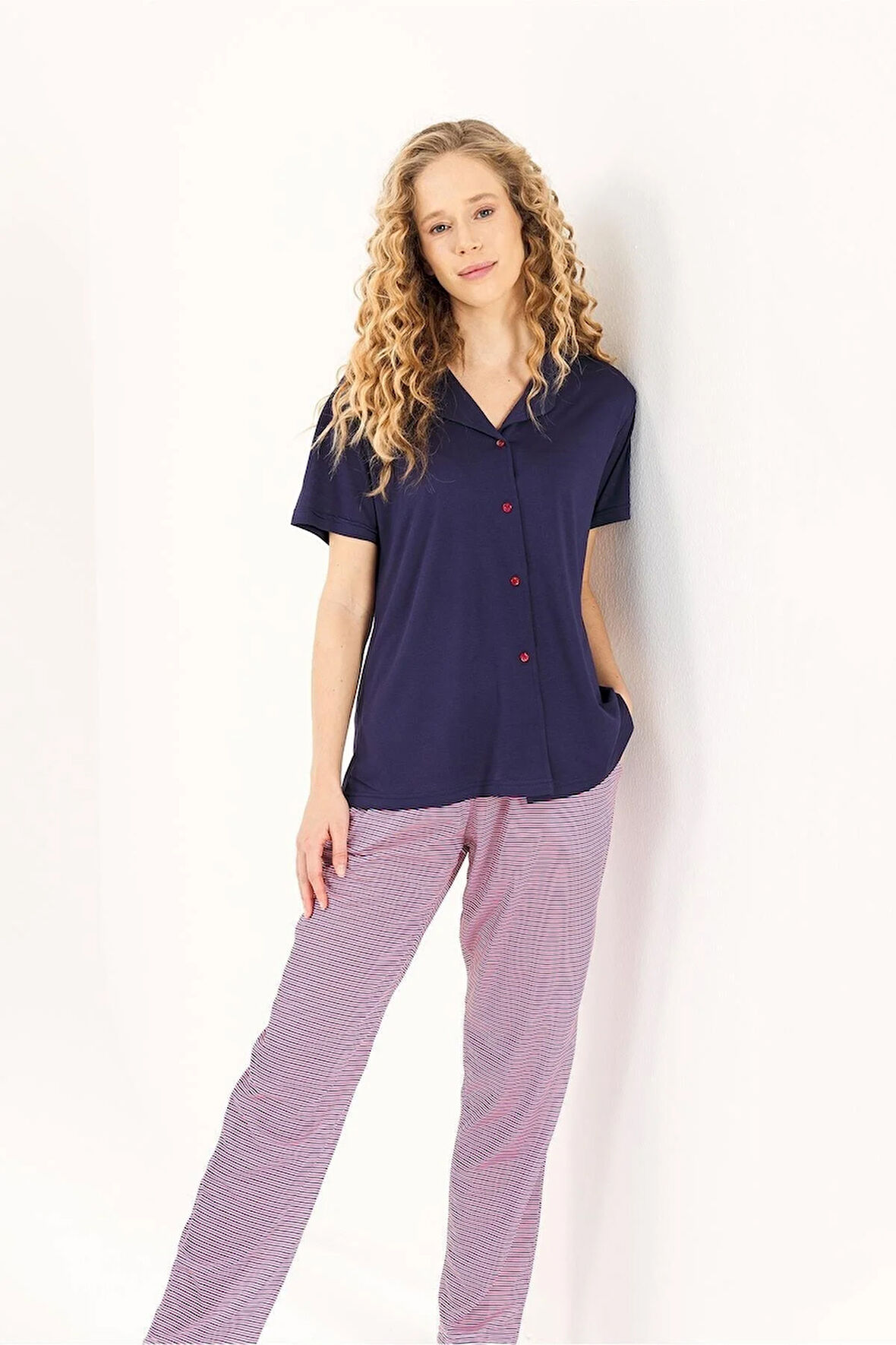 Viskon 3lü Pijama Takım Bpj1972