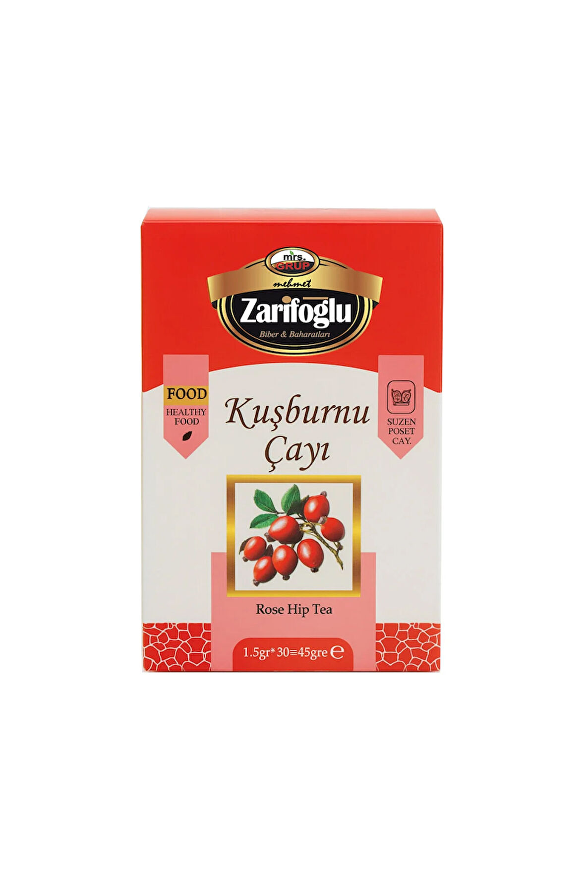 Kuşburnu Çayı Otu Bitkisi Şifalı Bitkiler 30 Paket Poşet Çay