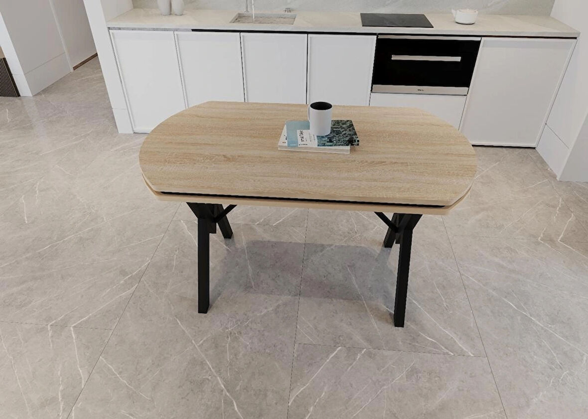 Yafes Masa Sandalye 70*120 Gofret Masa Yemek Masası Mutfak Masası