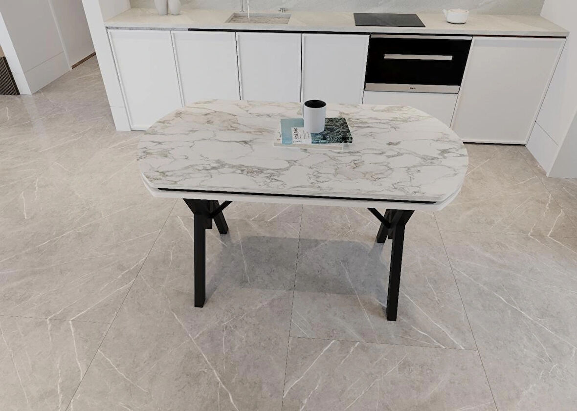 Yafes Masa Sandalye 70*120 Gofret Masa Yemek Masası Mutfak Masası