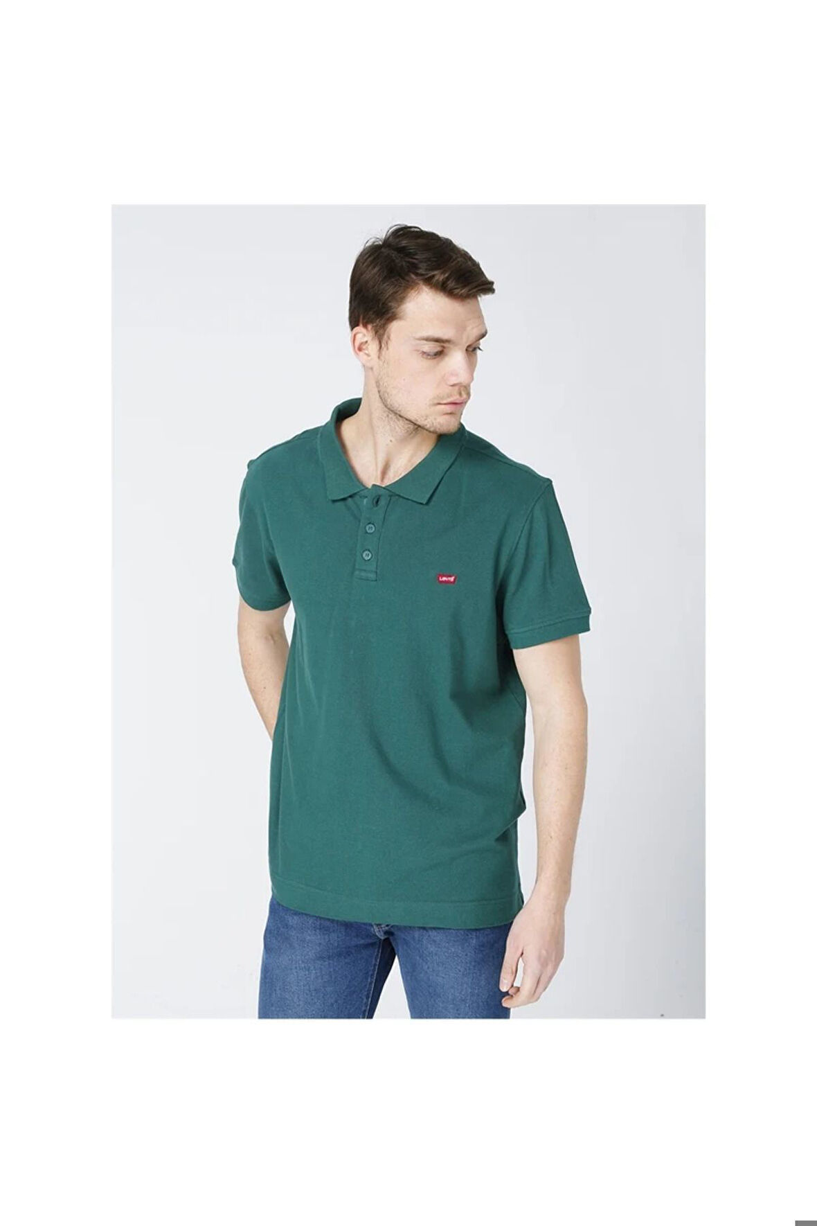 Levi's Erkek Düz Yeşil Polo T-Shirt -  A2085-0011