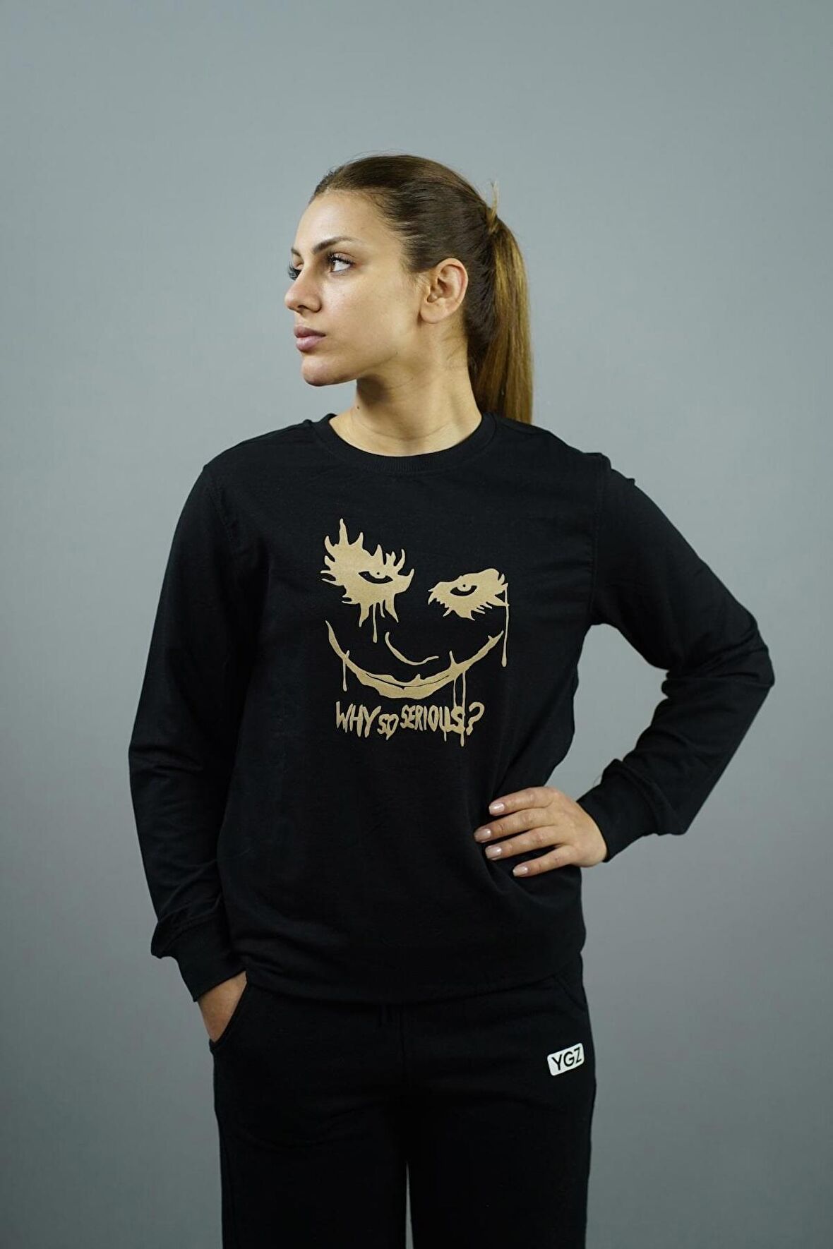 Why So Serious Baskılı Kadın Sweatshirt