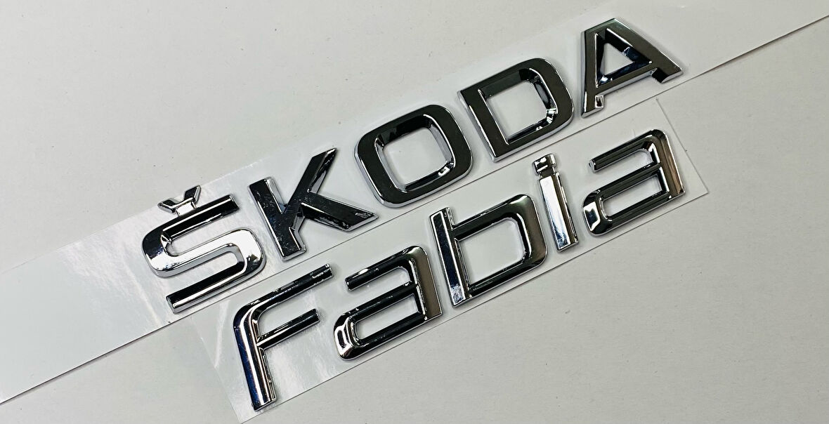 SKODA FABİA 2007 - 2013 ARKA BAGAJ YAZISI SET