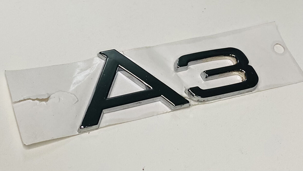 AUDİ A3 2004 - 2018 ARKA BAGAJ YAZISI KROM