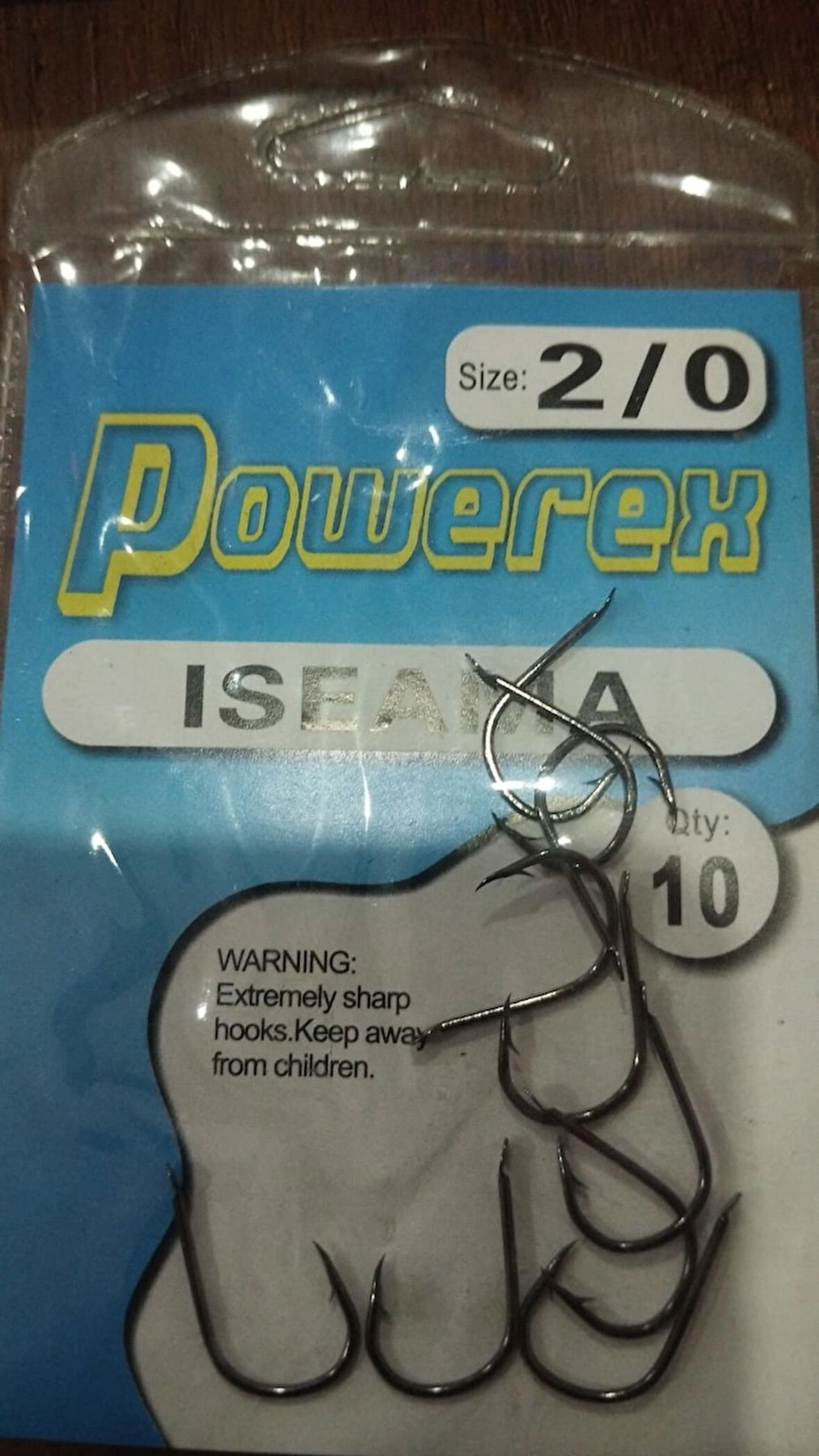 Powerex 505 model 2/0 Black Nickel Kutu Balık İğne 10Adet