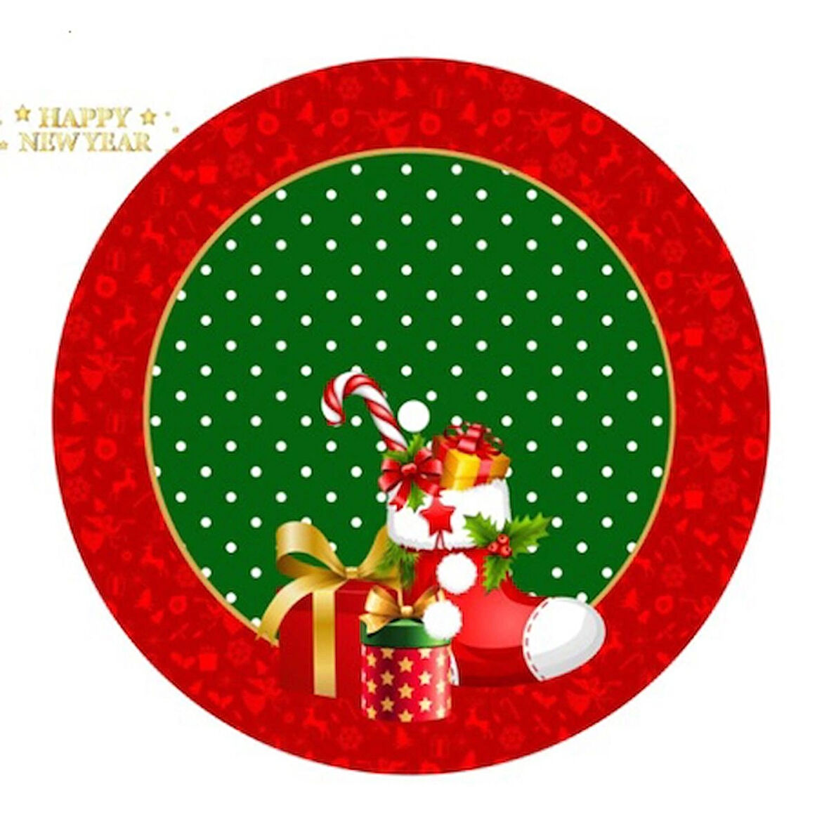 AYYILDIZ BAYRAKÇILIK YILBAŞI AĞAÇ ÖRTÜSÜ 100 CM