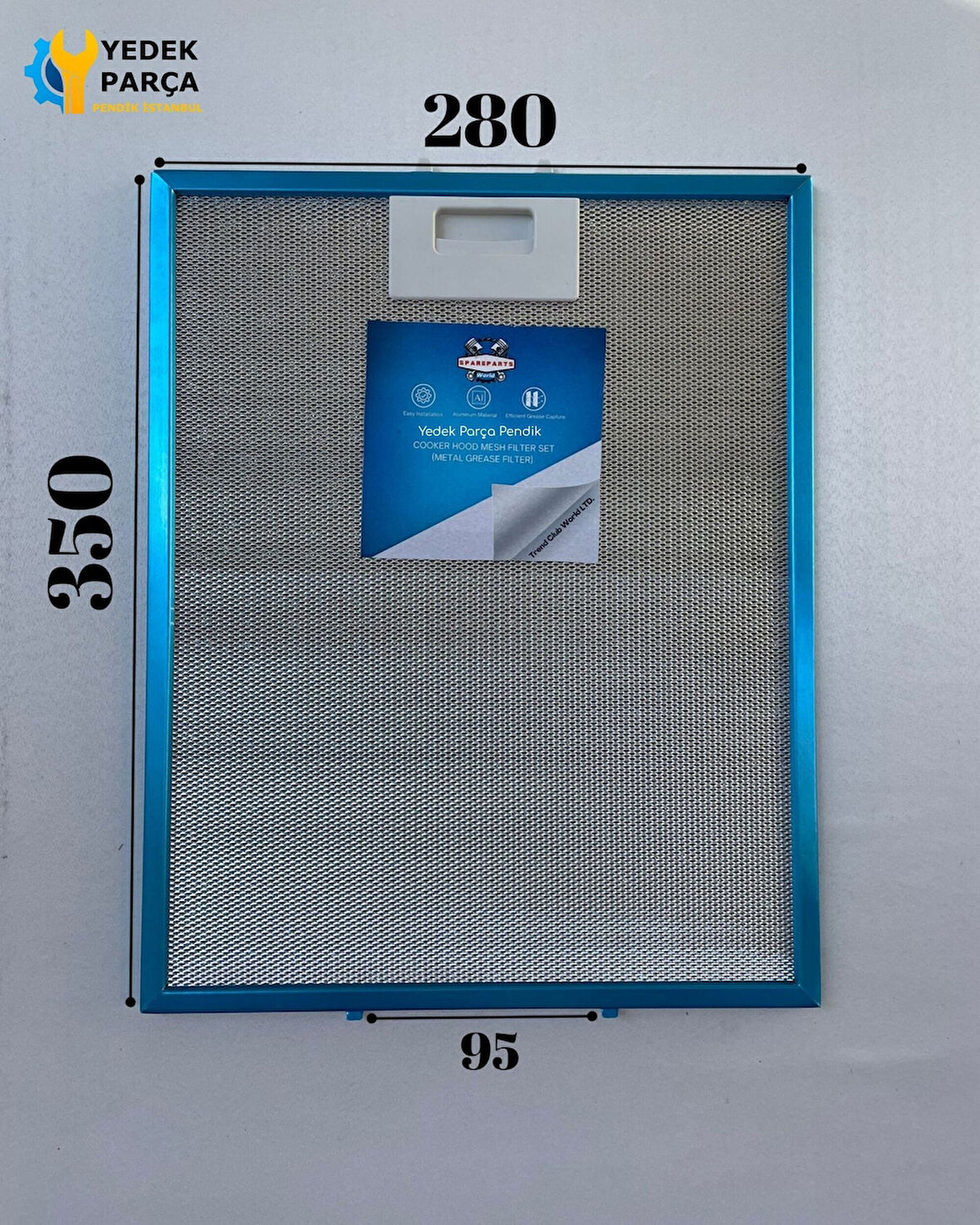 Teka: TDB90 | 280x350 mm | Aspiratör & Davlumbaz Tel Yağ Filtresi | Model: 81460024 | 28x35 cm