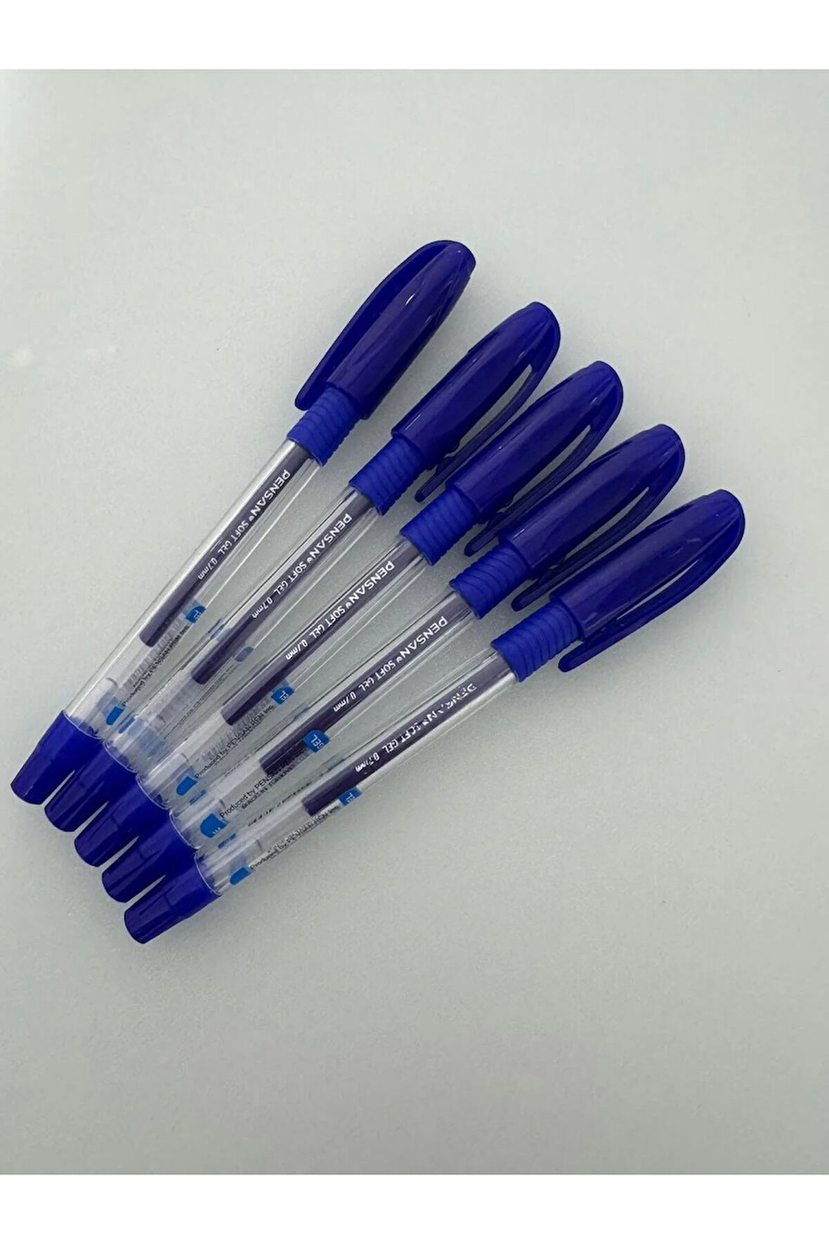 Tükenmez Kalem Soft Gel 0,7 MM Mavi (5 Adet)
