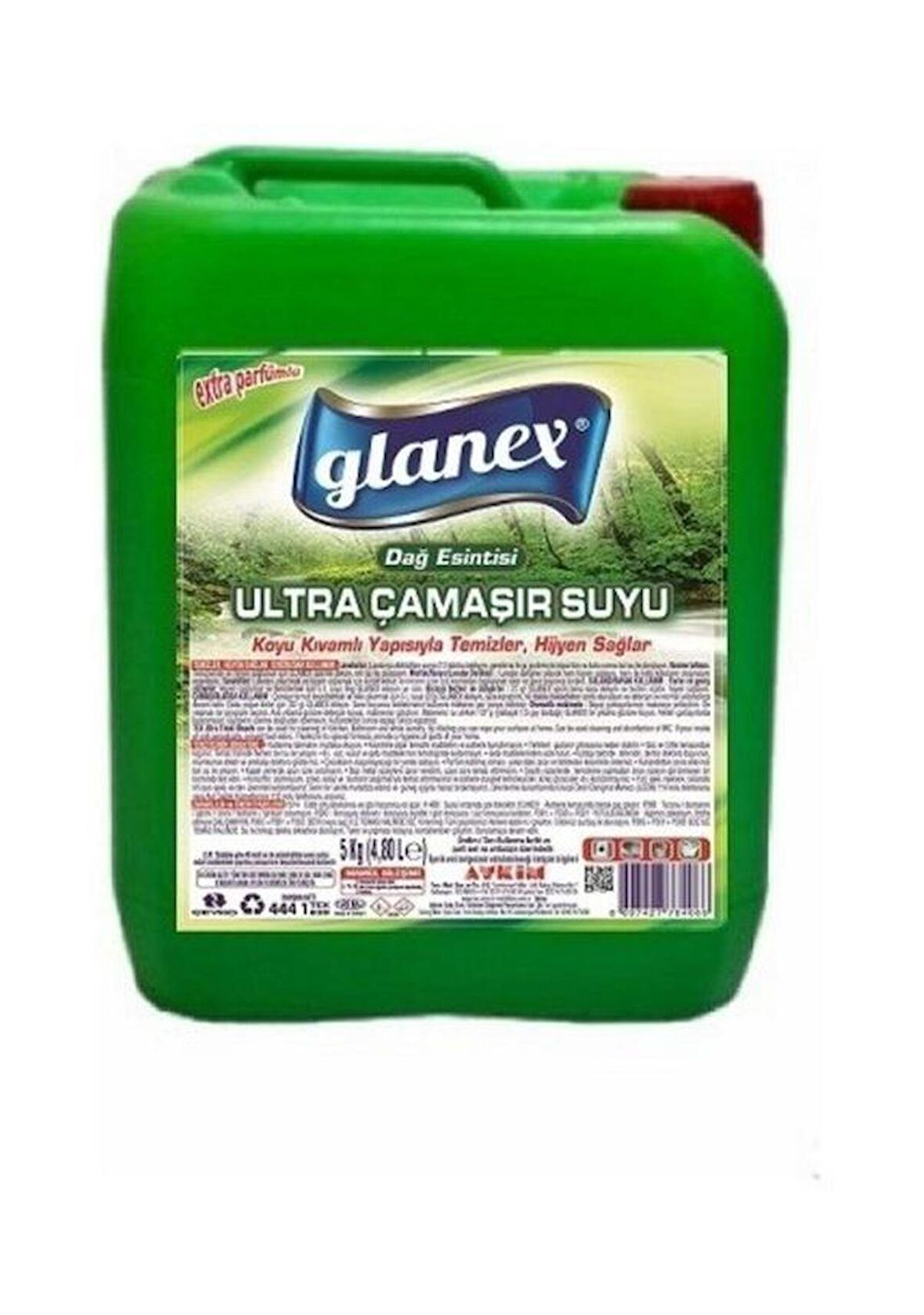 Glanex Ultra Yoğun Çamaşır Suyu 5 Lt. Dağ Esintisi