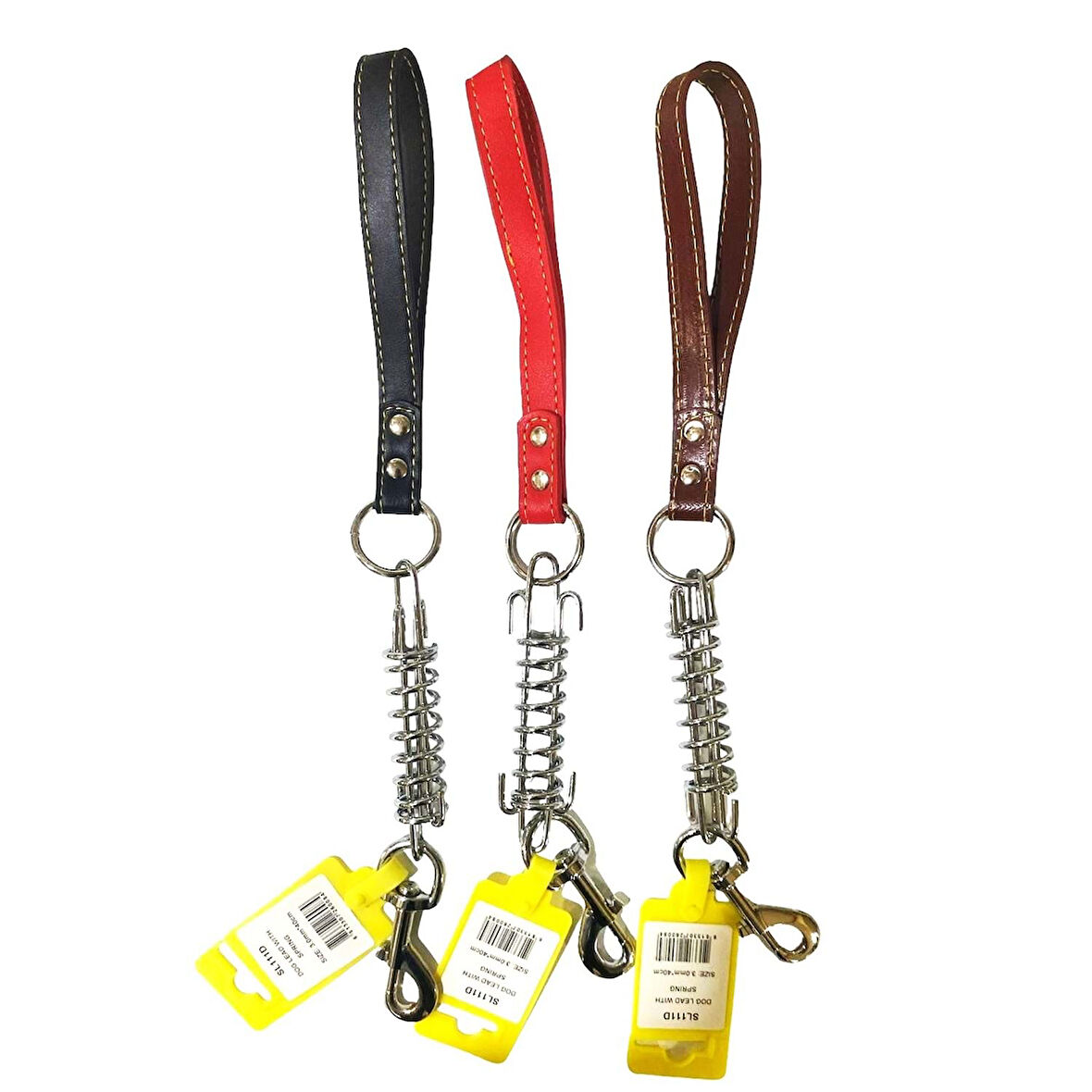 Cans SL111D Kısa Çelik Yaylı Gezdirme Tasması Çok Renkli 3 MM x 40 CM