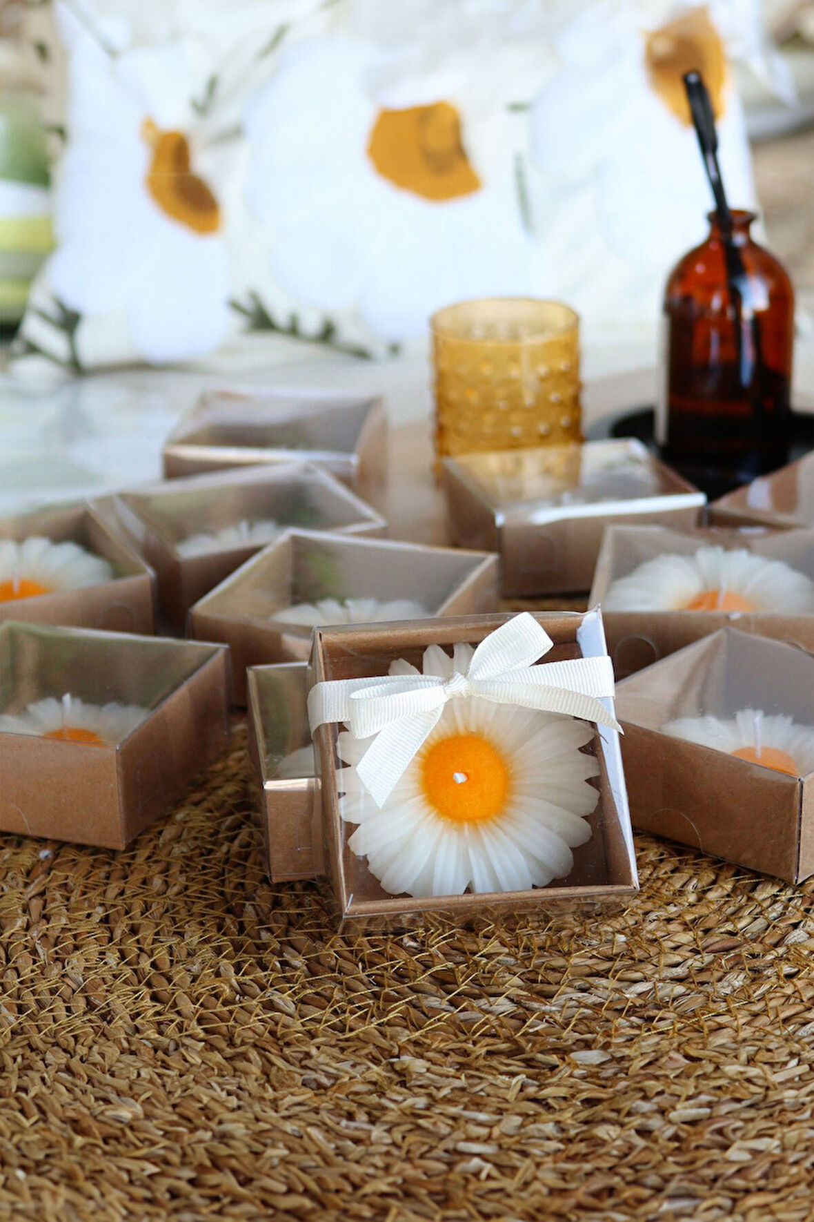 10'lu Kraft Kutulu Mum Söz, Nişan, Kına, Nikah Hediyesi