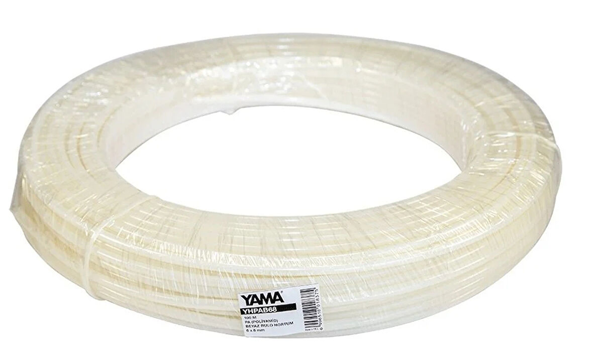 Yama YHPAB810 8x10mm 100mt Polyamid Rulo Hortum Beyaz