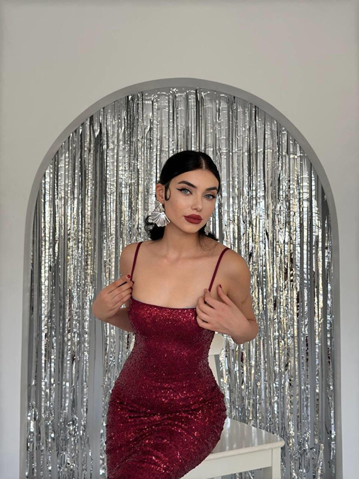 Yonca Moda Evi Woxo İp Askılı Elbise
