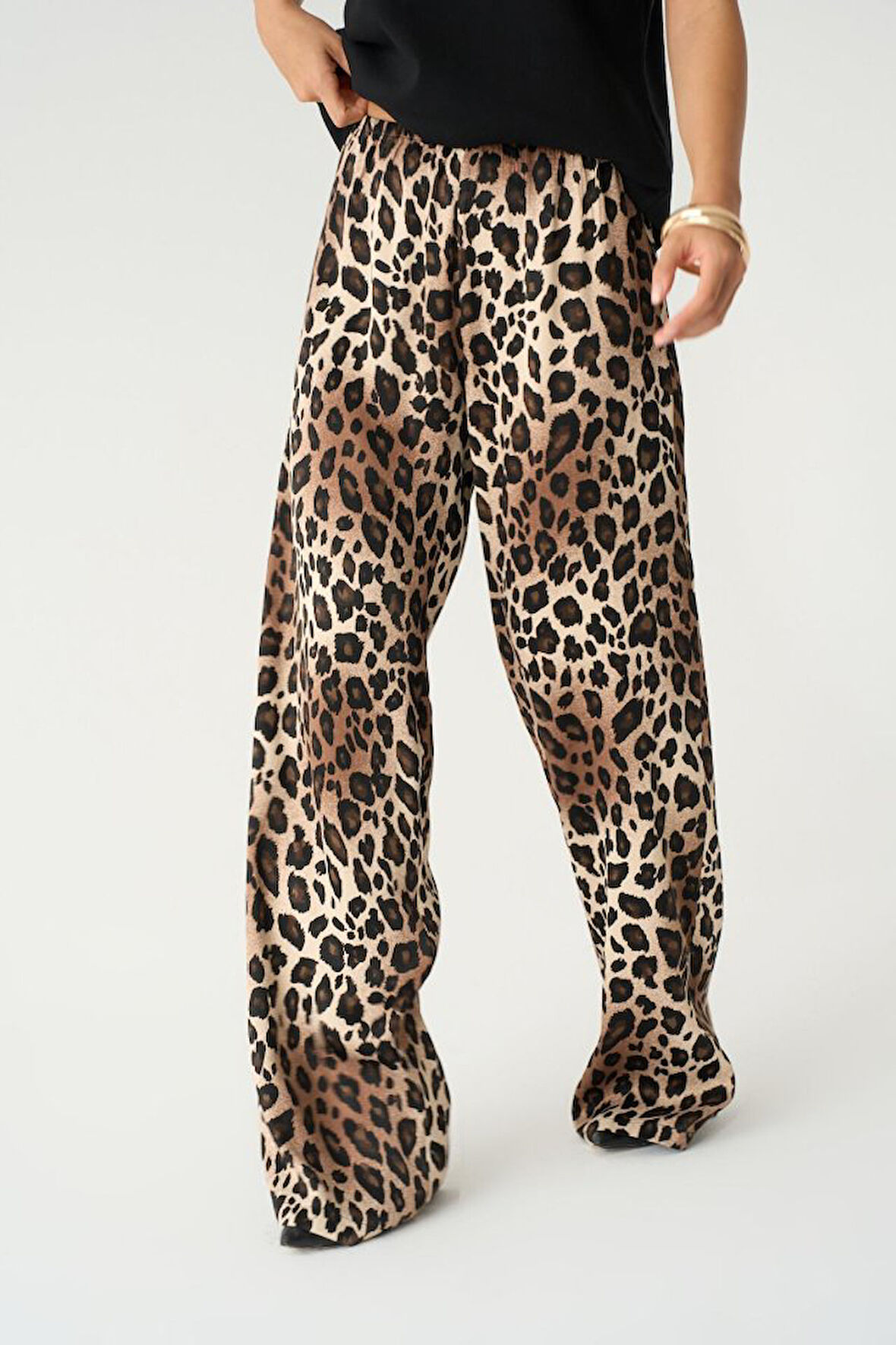 Yonca Moda Evi Lastikli Pantolon - Leopar