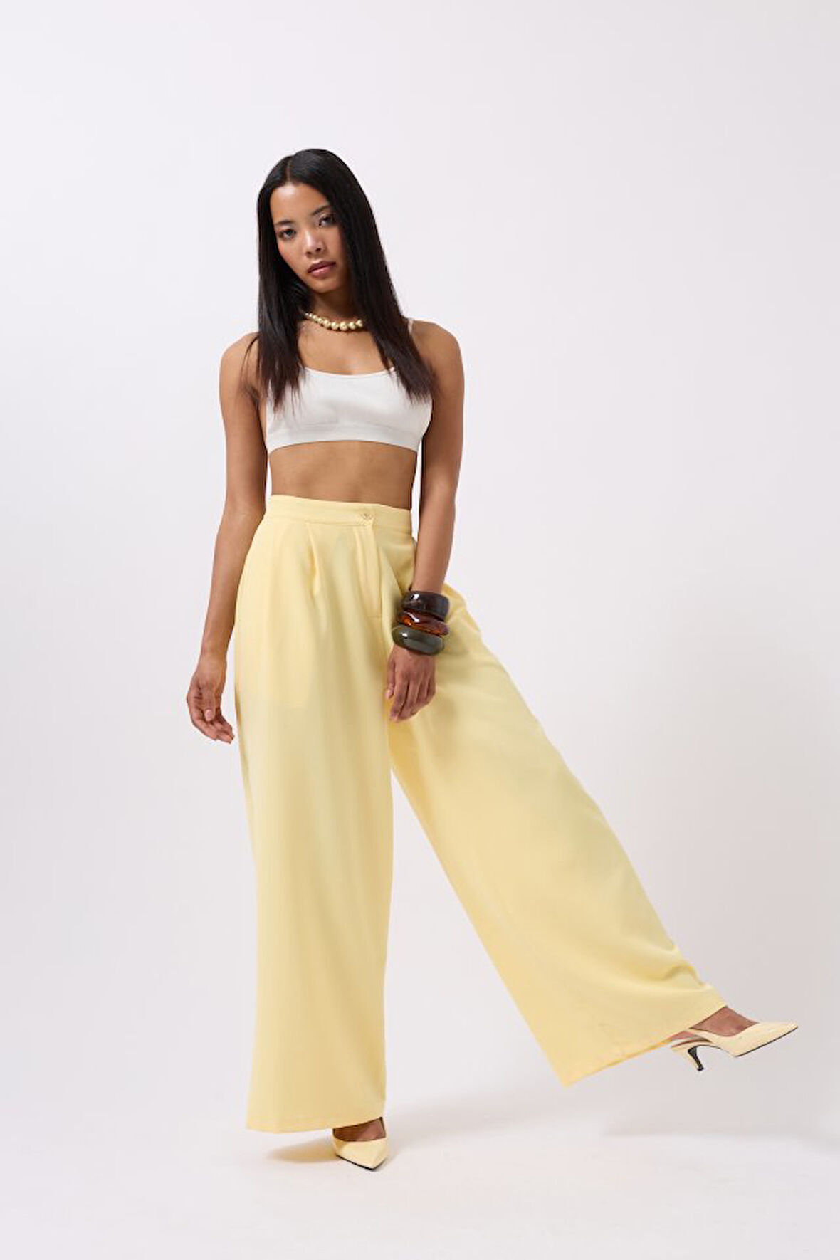 Yonca Moda Evi Casual Yüksek Bel Pantolon