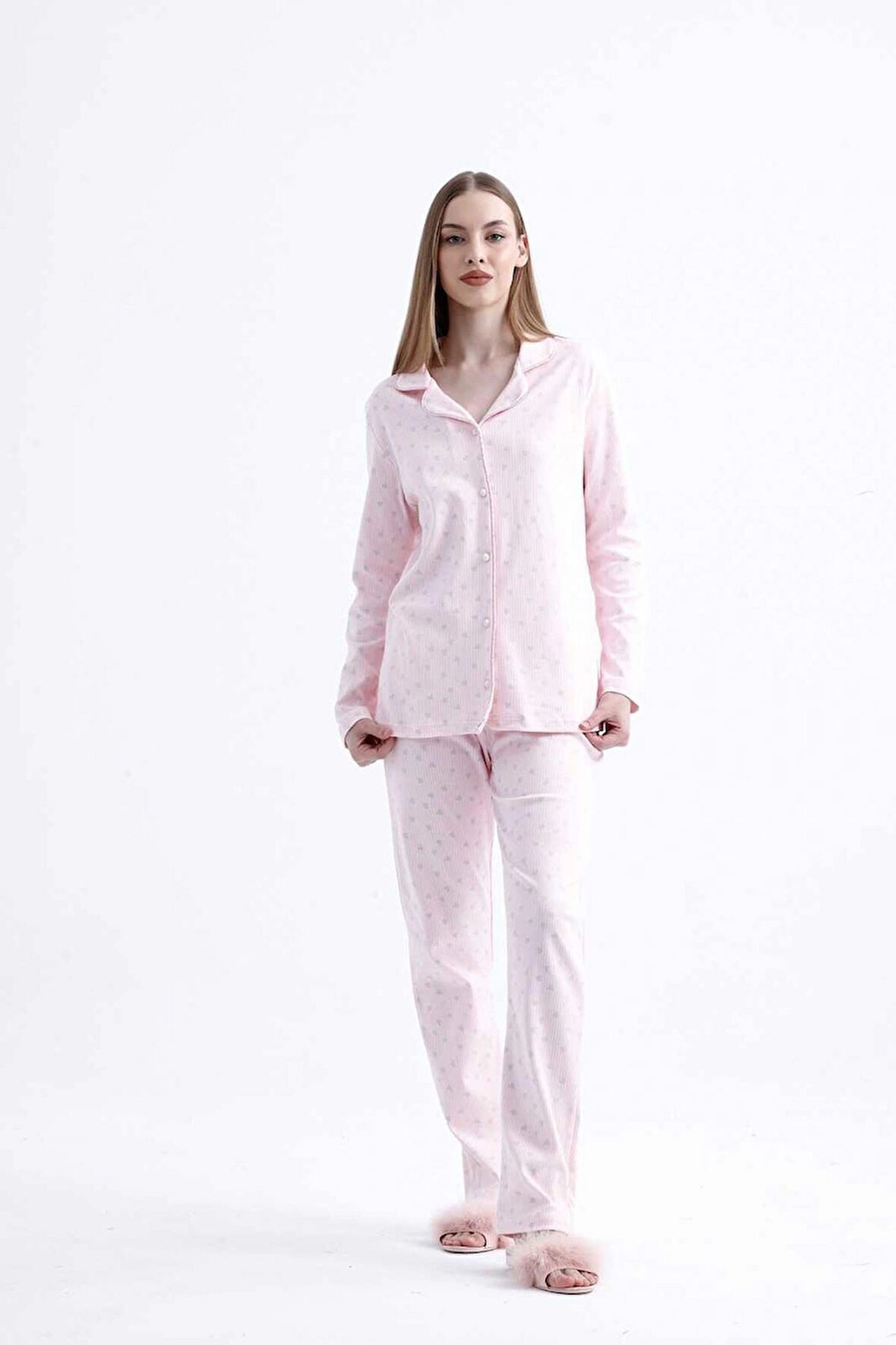 PAMUKLU PİJAMA TAKIMI 5004