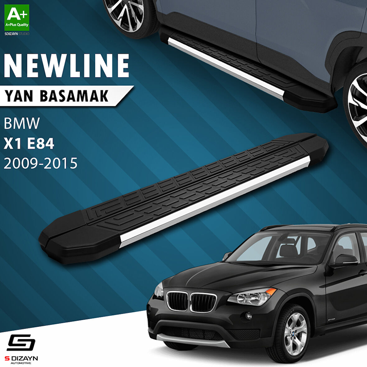 S-Dizayn Bmw X1 E84 NewLine Krom Yan Basamak 183 Cm 2009-2015 A+ Kalite