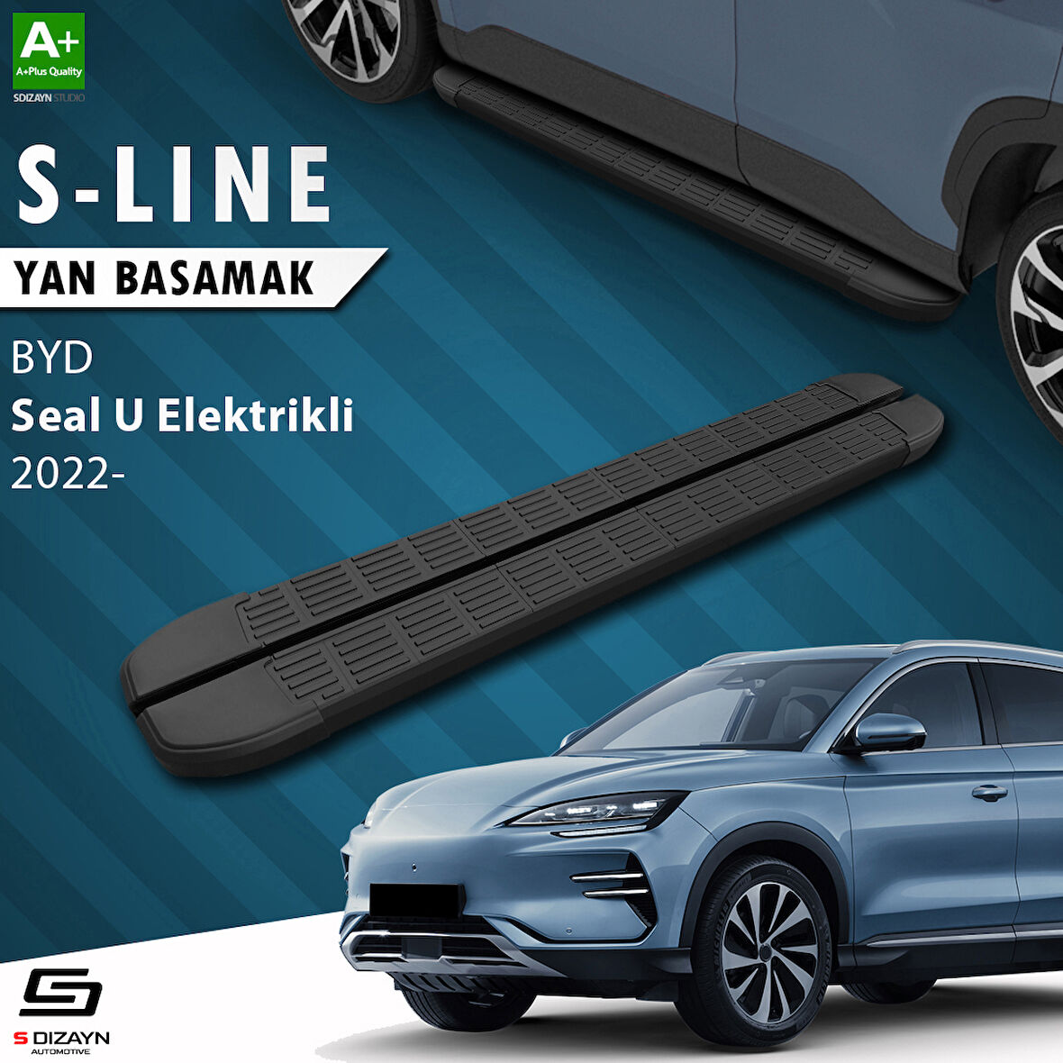 S-Dizayn BYD Seal U Elektrikli S-Line Siyah Yan Basamak 193 Cm 2022 Üzeri A+ Kalite