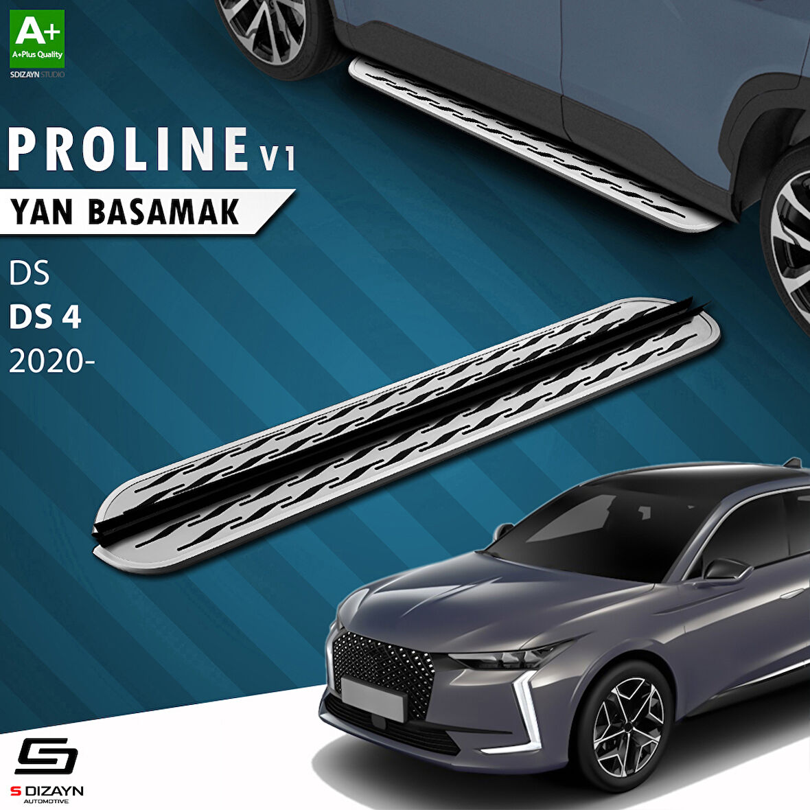 S-Dizayn DS DS 4 OEM Still Pro V2 Aluminyum Yan Basamak 183 Cm 2020 Üzeri A+ Kalite