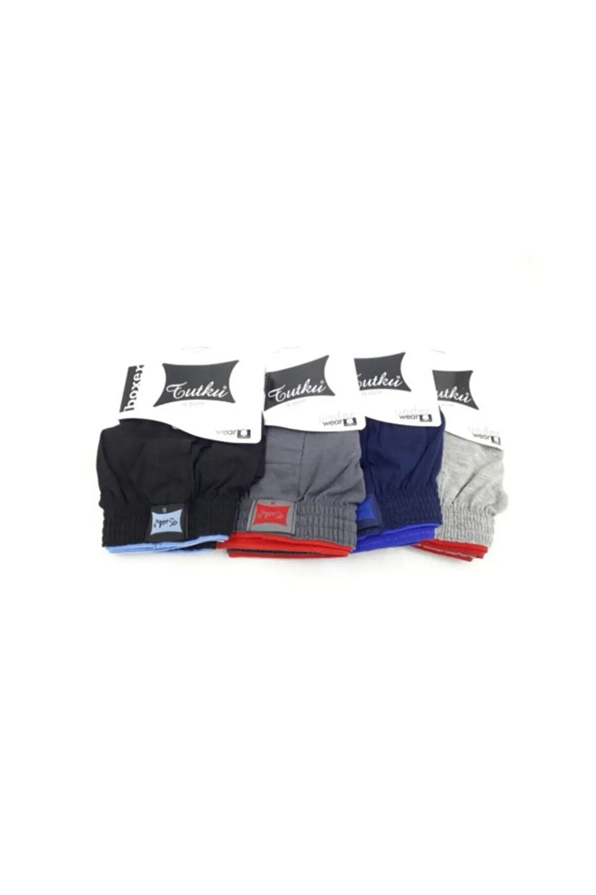Penye Erkek Boxer 4'lü Paket Karışık Renk