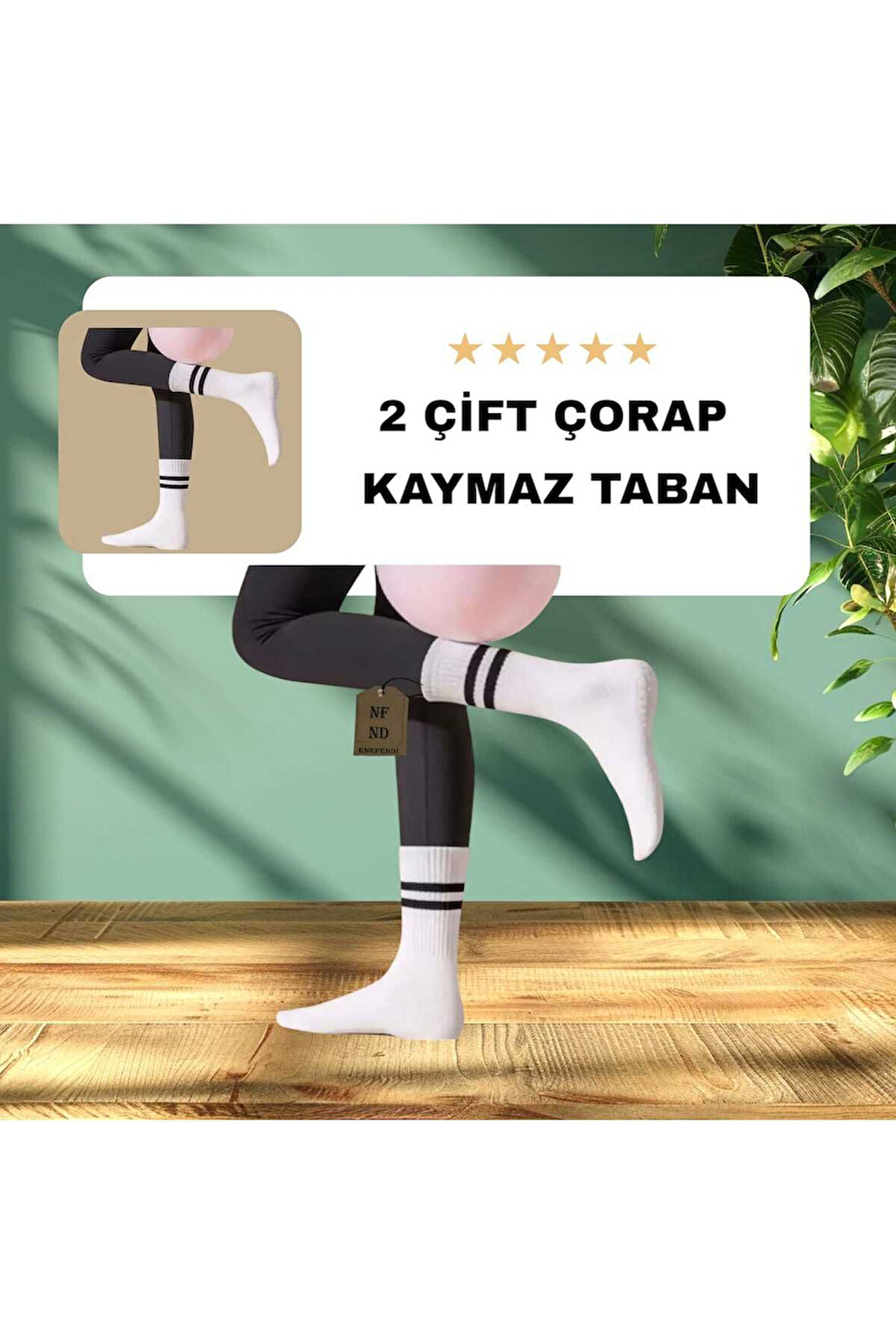 2 ÇİFT YOGA PİLATES ÇORABI KADIN KAYMAZ SİLİKON TABAN PAMUKLU SOKET TENİS ÇORAP ALTI HAVLULU BEYAZ.