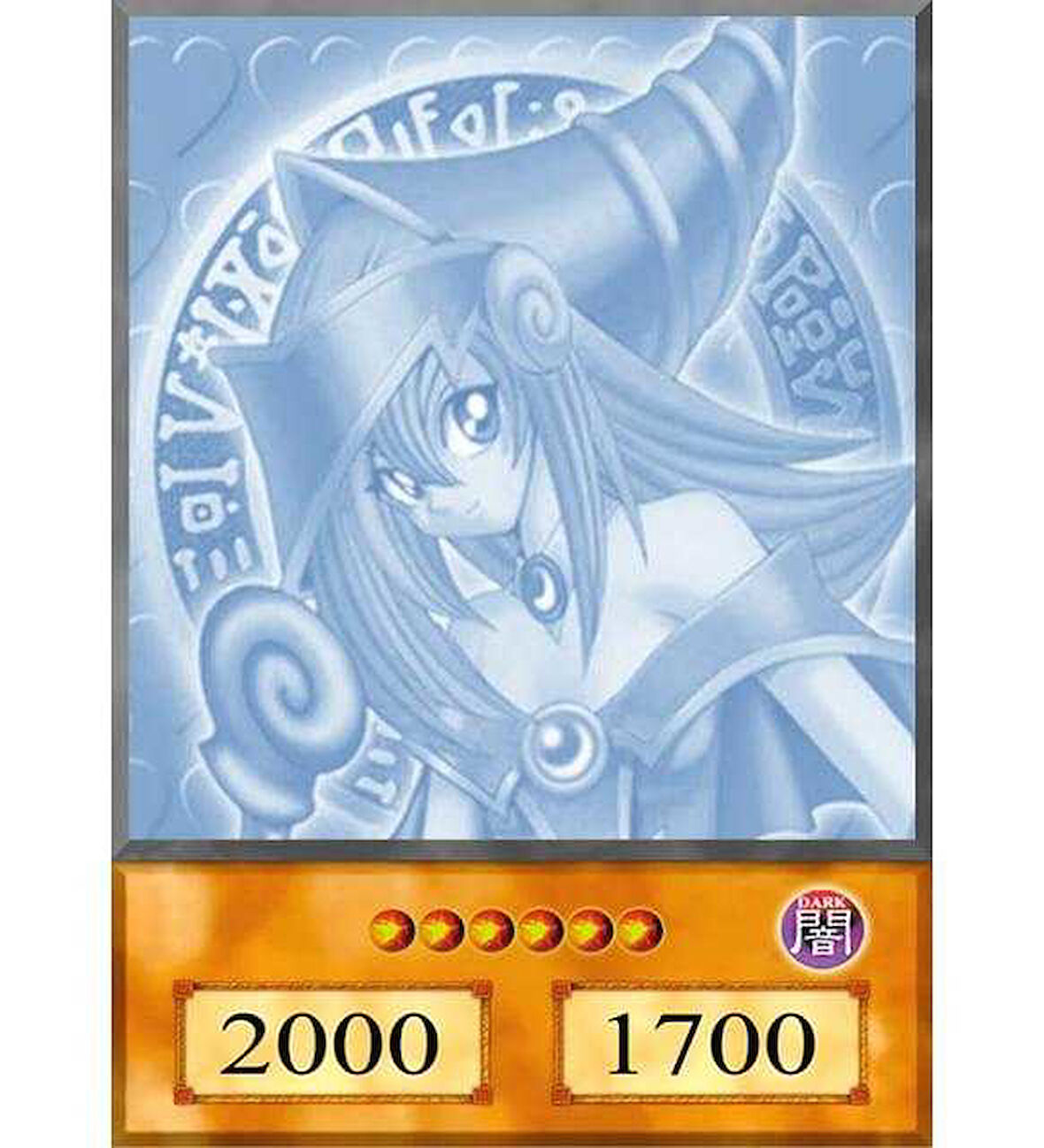 Yugioh Dark Magician Girl Ghost Rare Anime Kart