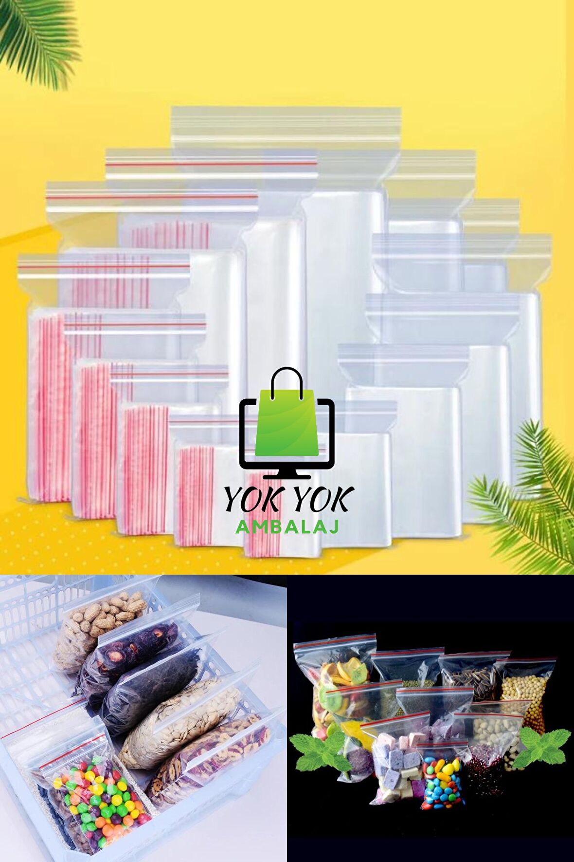 Kilitli Torba  5x5cm 100 Adet 1 Paket