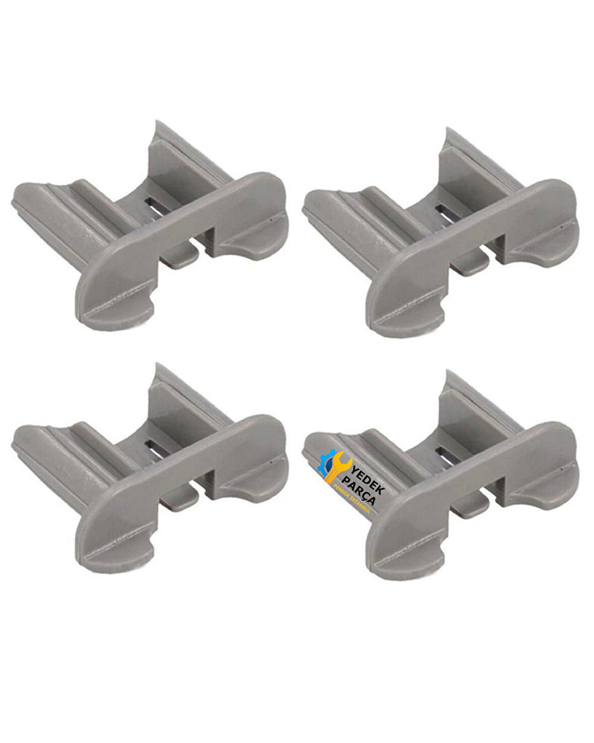 Beko Uyumlu D8879FD Bulaşık Makinesi Yeni Tip Ön Ray Kapağı Tutucu Stoper 4 Adet