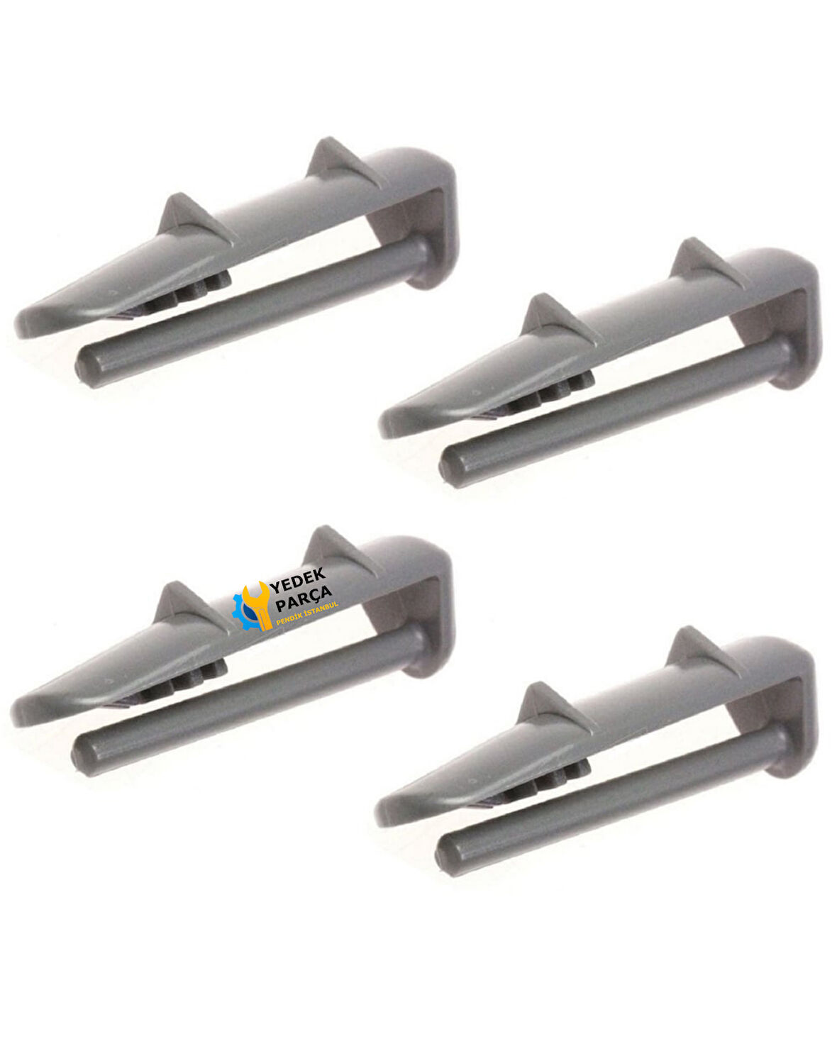 Arçelik Uyumlu 6242HI Bulaşık Makinesi Arka Ray Kapağı Sepet Pimi 4 Adet