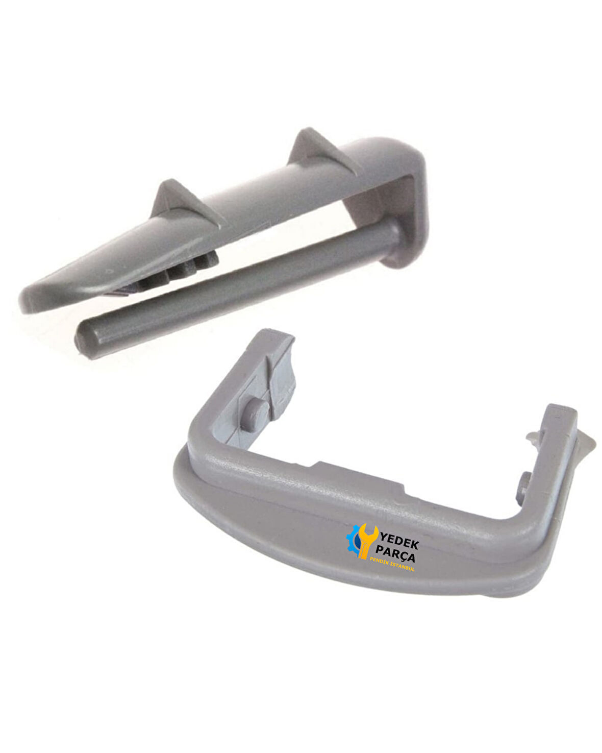 Beko Uyumlu D5001E Bulaşık Makinesi 2 Ön 2 Arka Sepet Ray Kapağı Tutucu Stoper 4 lü Takım