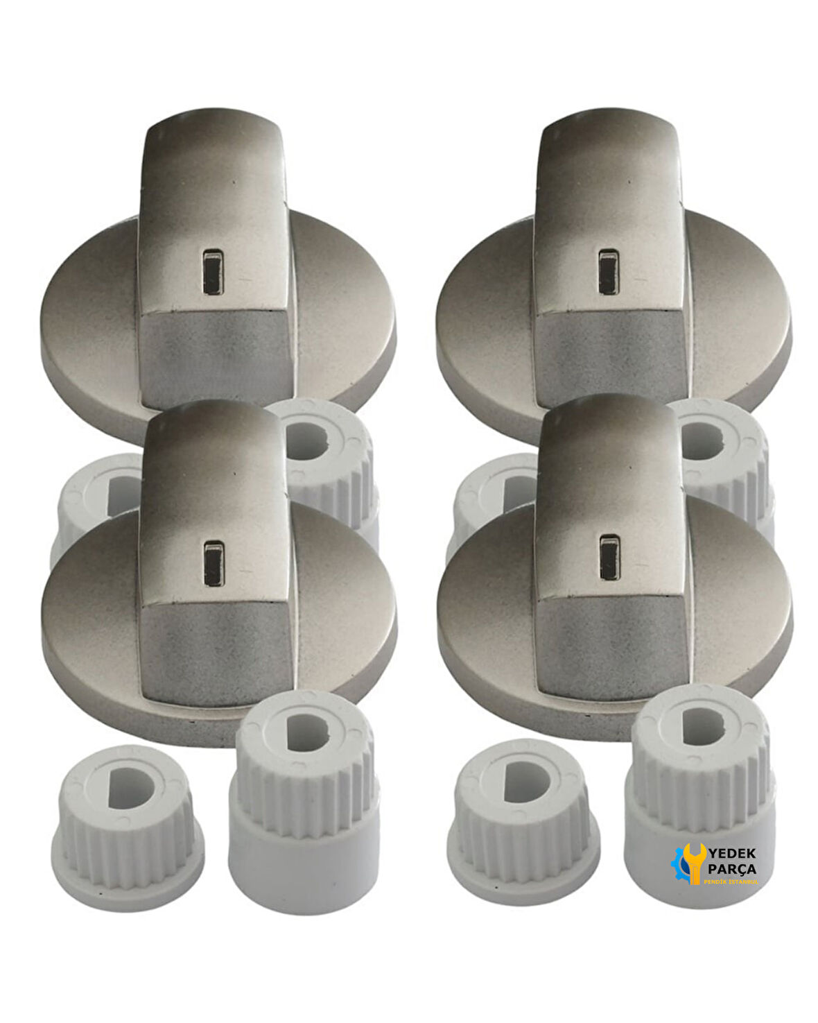 Lüx Düğme 4 lü Takımı Ankastre Set Üstü Ocak Düğmesi